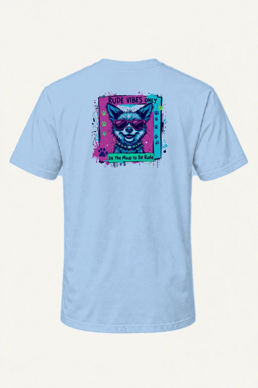 "Rude Vibes Only" Heavyweight Unisex Crewneck T-shirt | Gildan 5000