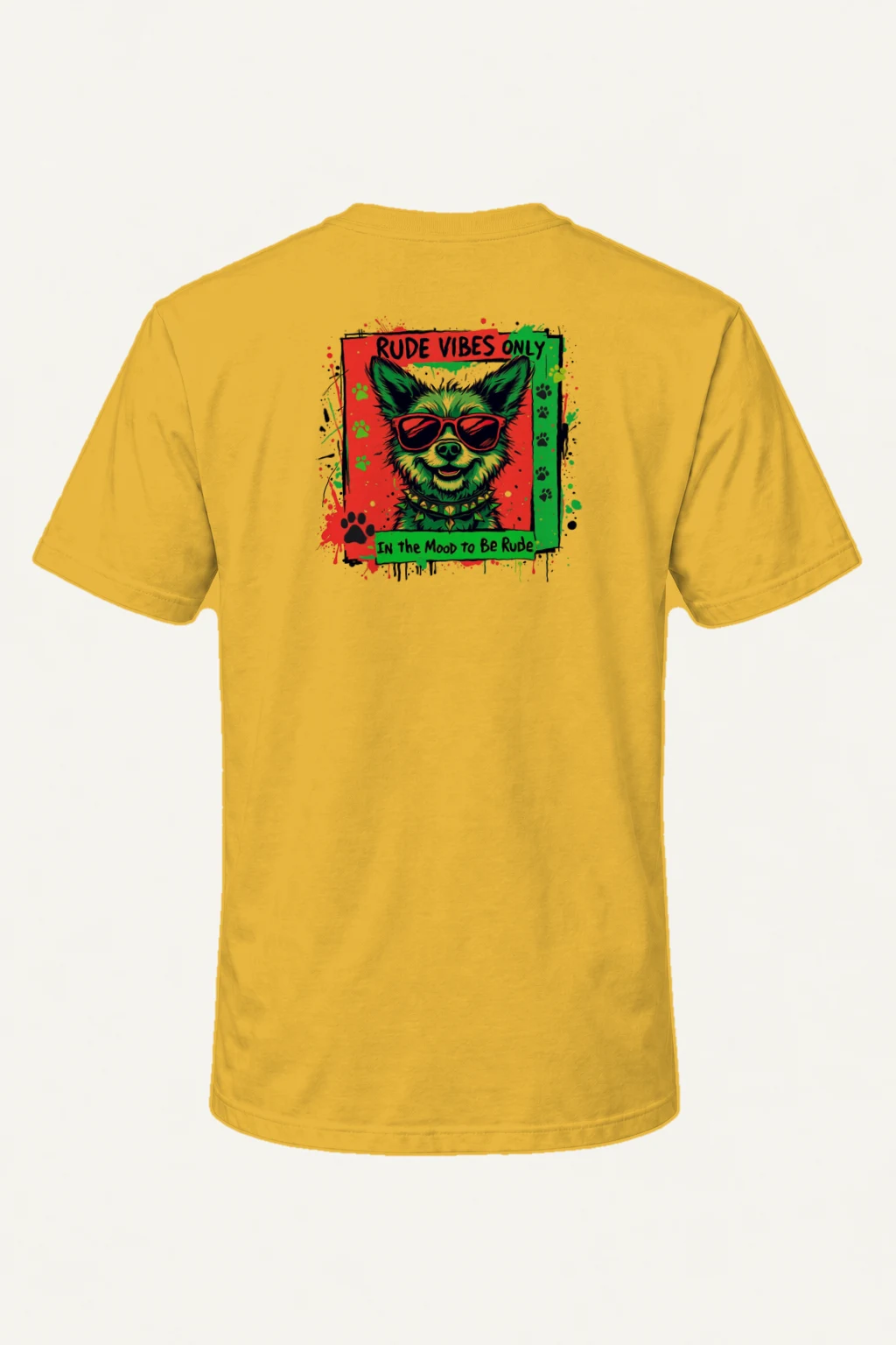 "Rude Vibes Only" Heavyweight Unisex Crewneck T-shirt | Gildan 5000