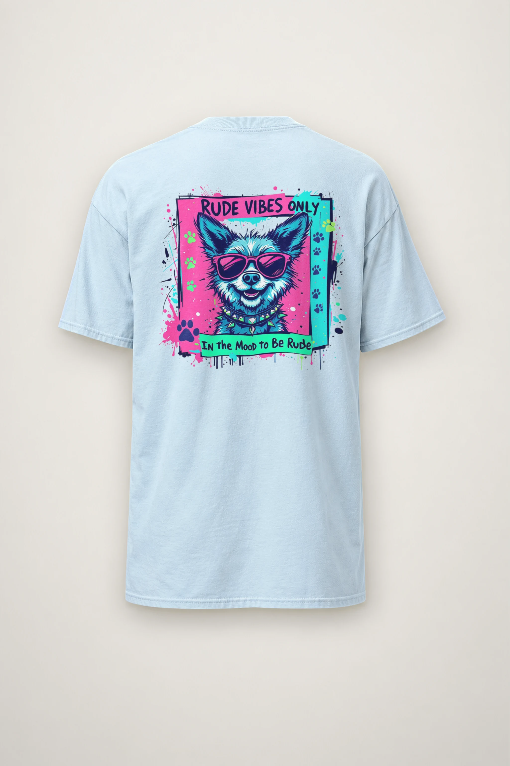 "Rude Vibes Only" Heavyweight Unisex Crewneck T-shirt
