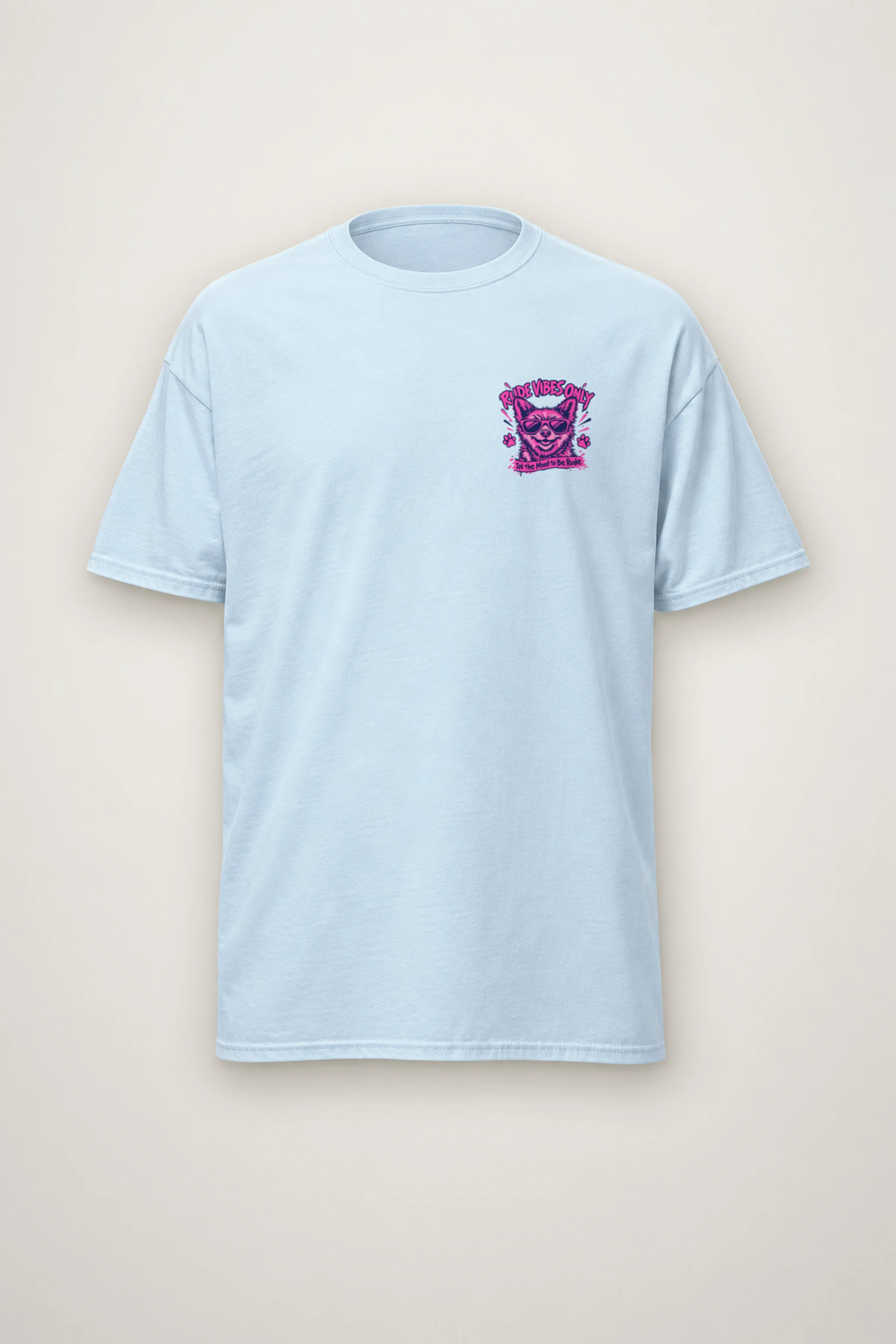 "Rude Vibes Only" Heavyweight Unisex Crewneck T-shirt