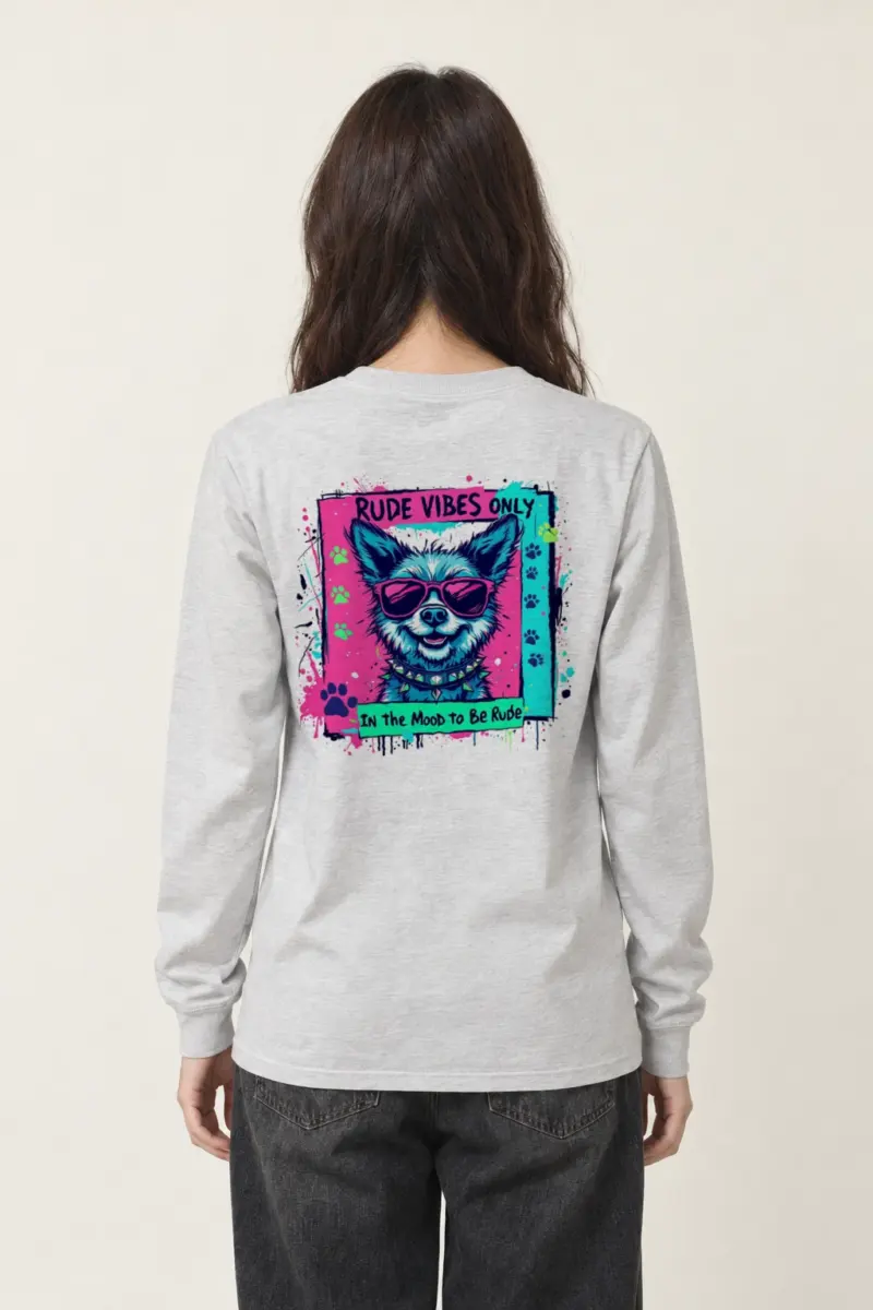 "Rude Vibes Only" Unisex Longsleeve T-shirt | Gildan 2400