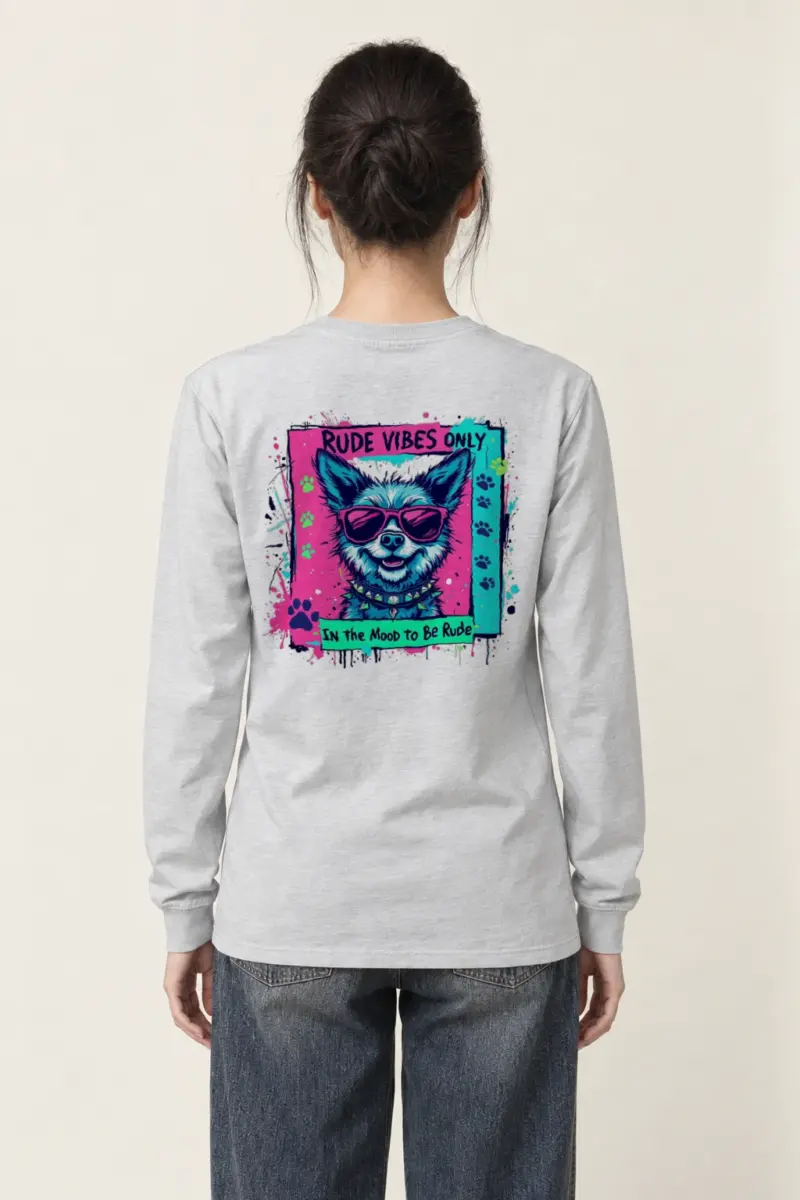 "Rude Vibes Only" Unisex Longsleeve T-shirt