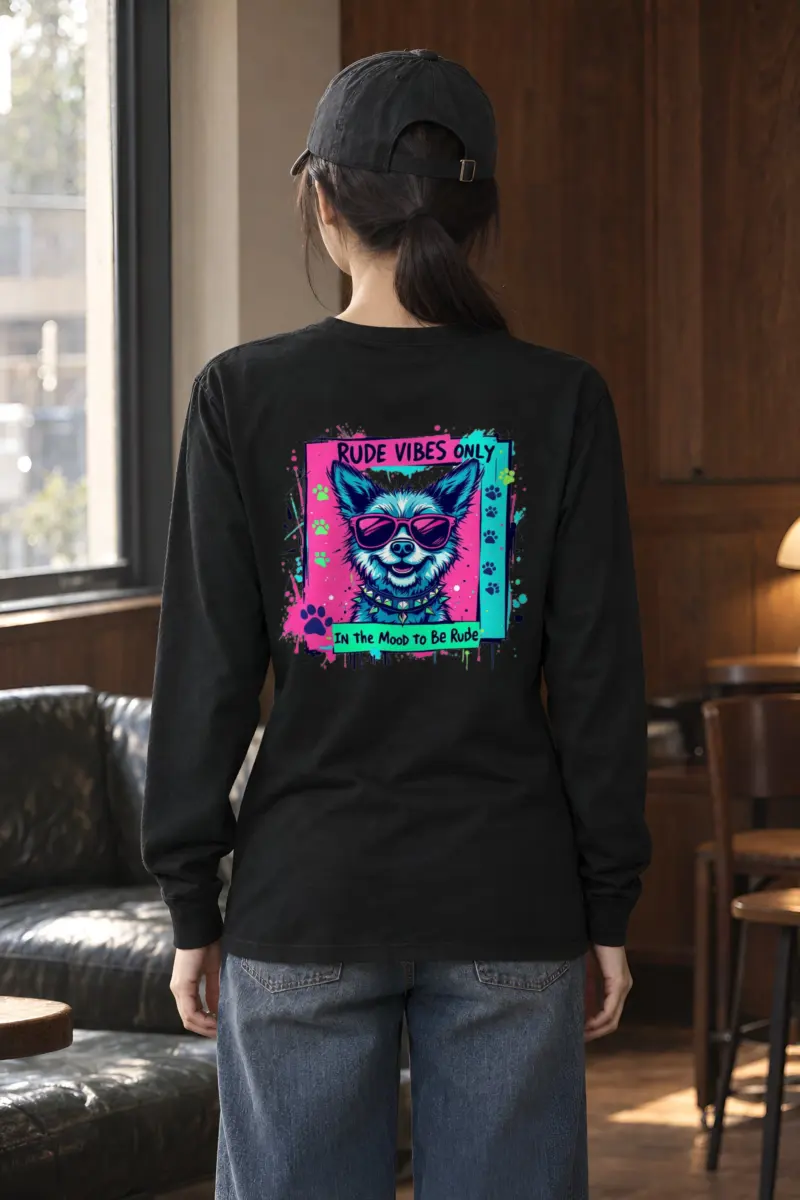 "Rude Vibes Only" Unisex Longsleeve T-shirt