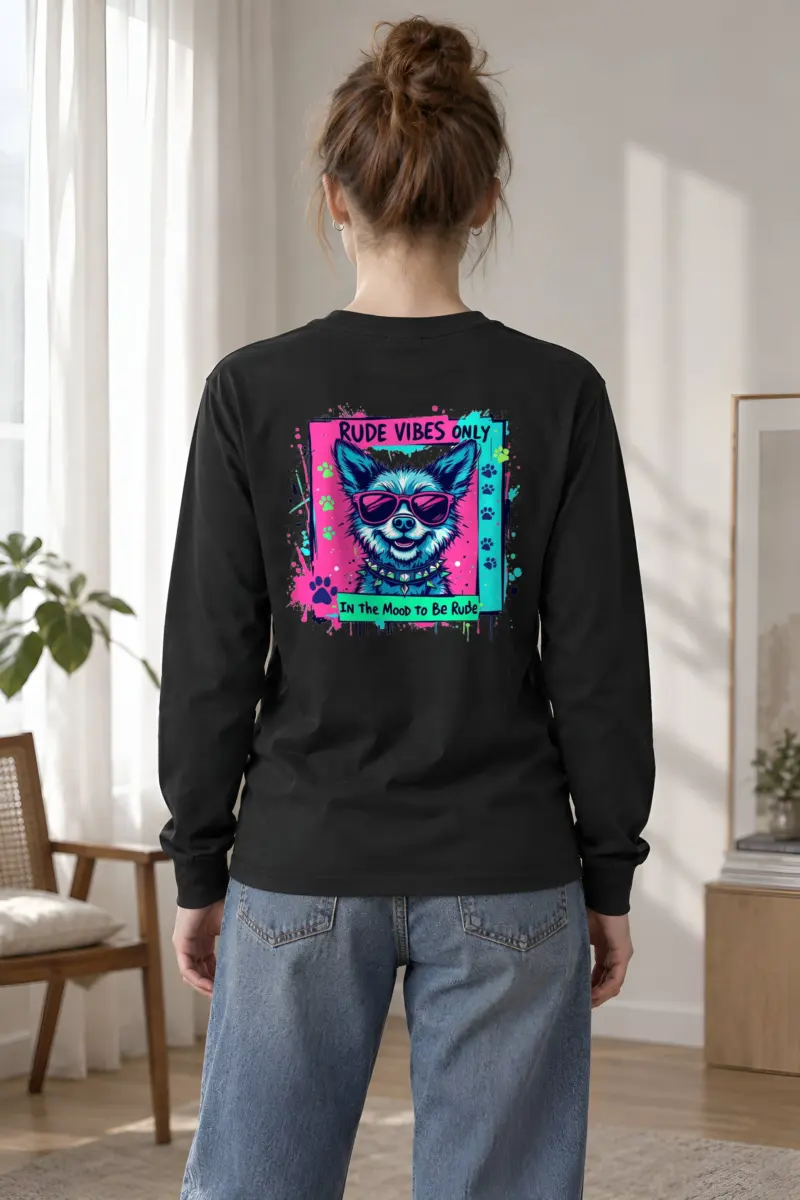"Rude Vibes Only" Unisex Longsleeve T-shirt