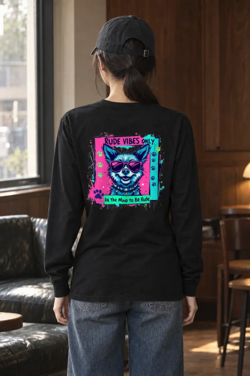 "Rude Vibes Only" Unisex Longsleeve T-shirt