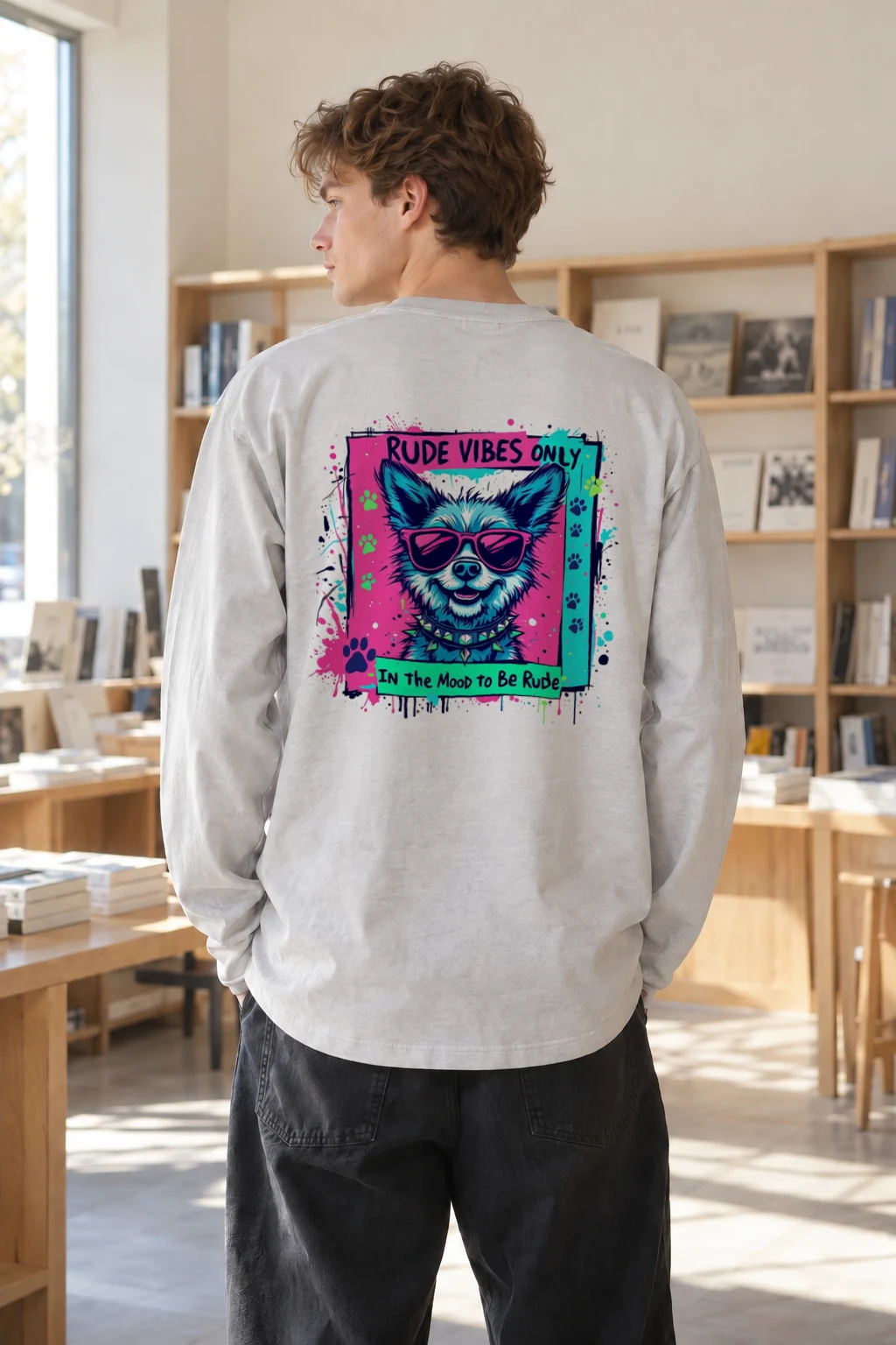 "Rude Vibes Only" Unisex Longsleeve T-shirt | Gildan 2400