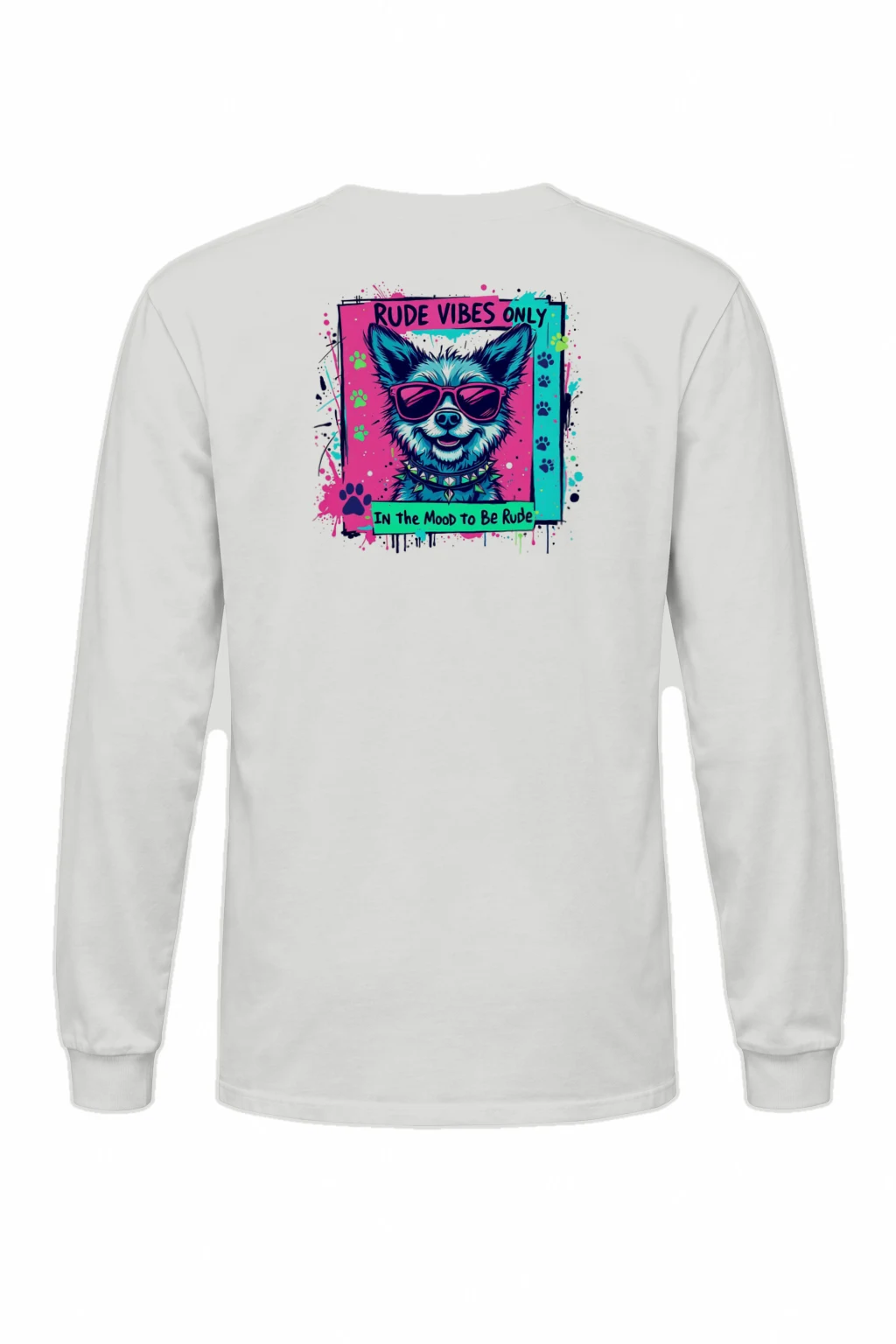 "Rude Vibes Only" Unisex Longsleeve T-shirt | Gildan 2400