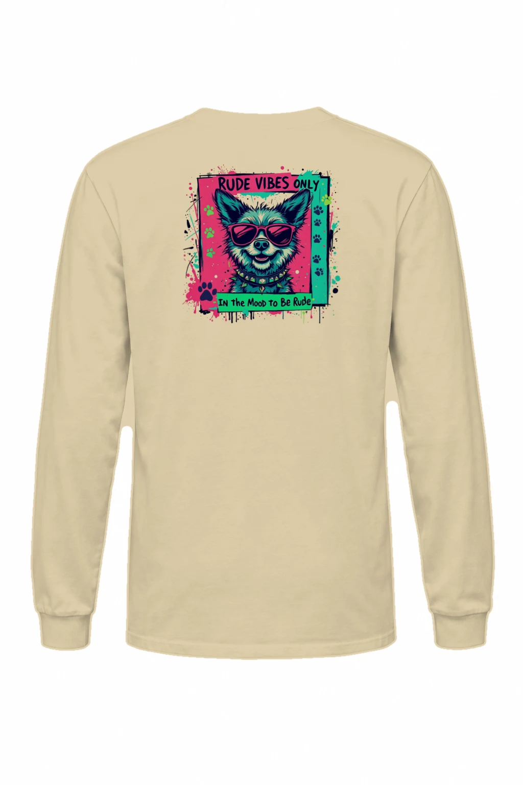 "Rude Vibes Only" Unisex Longsleeve T-shirt | Gildan 2400