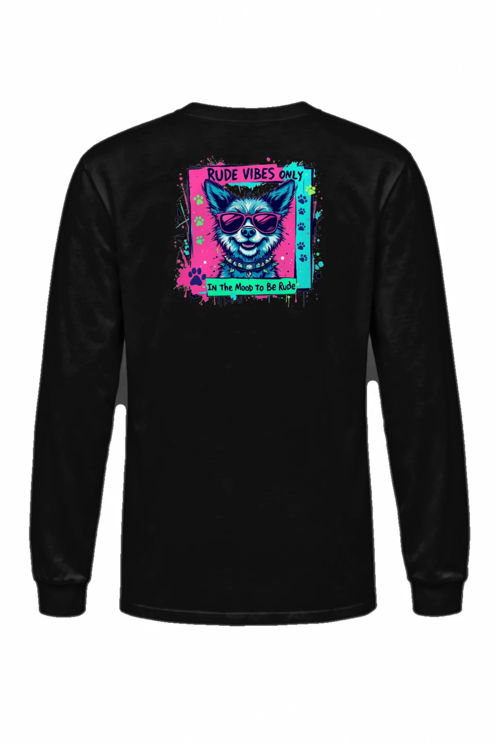 "Rude Vibes Only" Unisex Longsleeve T-shirt | Gildan 2400