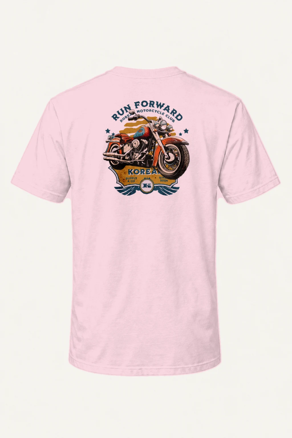 "Run Forward Korea" Heavyweight Unisex Crewneck T-shirt | Gildan 5000