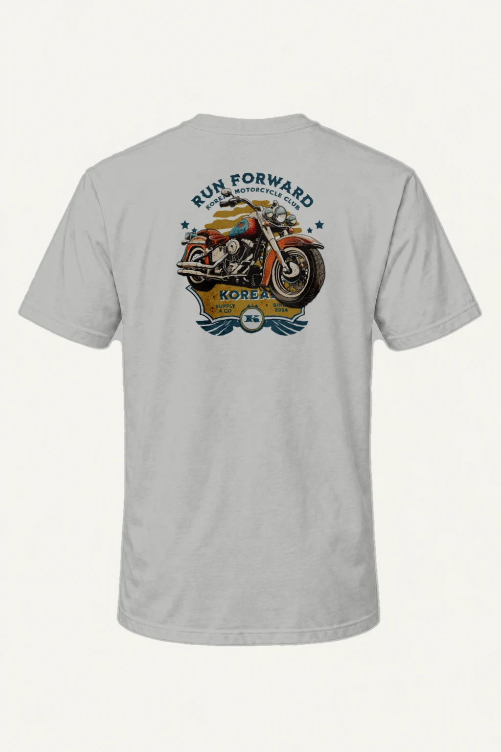 "Run Forward Korea" Heavyweight Unisex Crewneck T-shirt | Gildan 5000