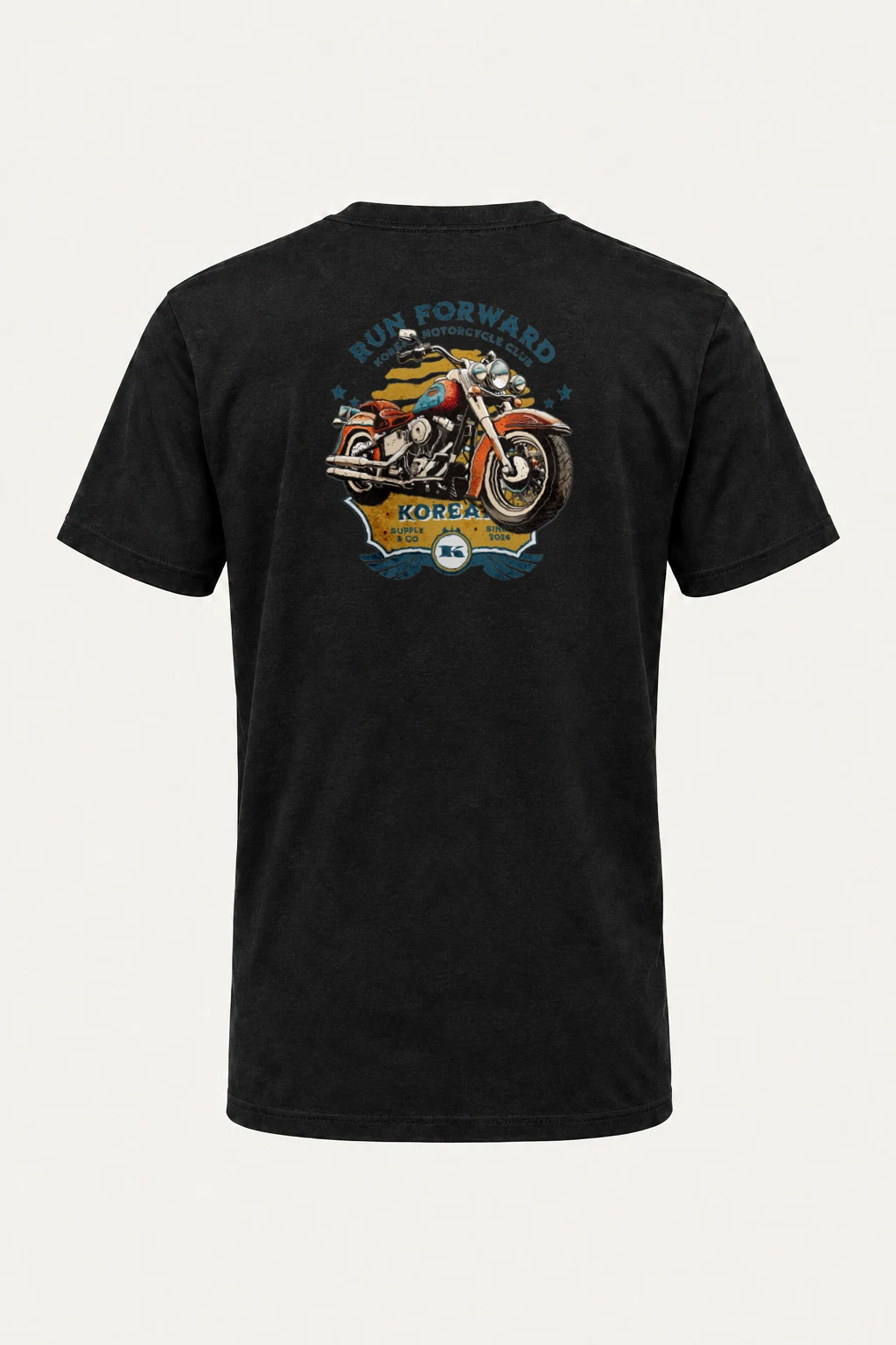 "Run Forward Korea" Heavyweight Unisex Crewneck T-shirt | Gildan 5000