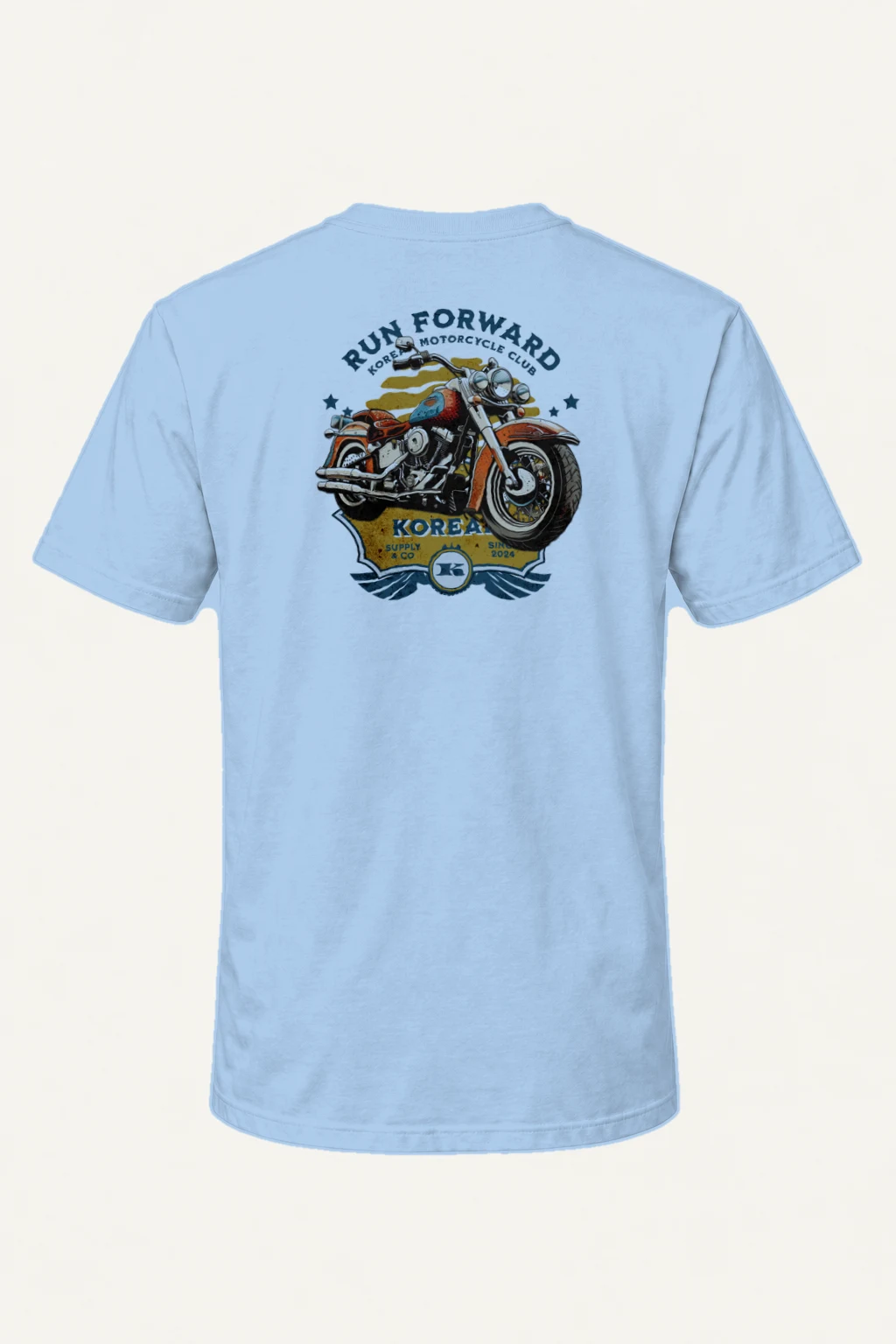 "Run Forward Korea" Heavyweight Unisex Crewneck T-shirt | Gildan 5000
