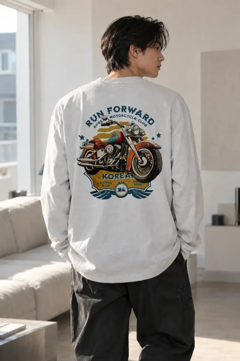 “Run Forward Korea” Unisex Longsleeve T-shirt | Gildan 2400