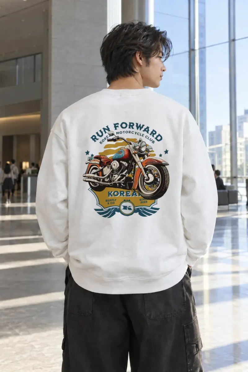 "Run Forward Motorcycle Club" Heavy Blend Unisex Crewneck Sweatshirt