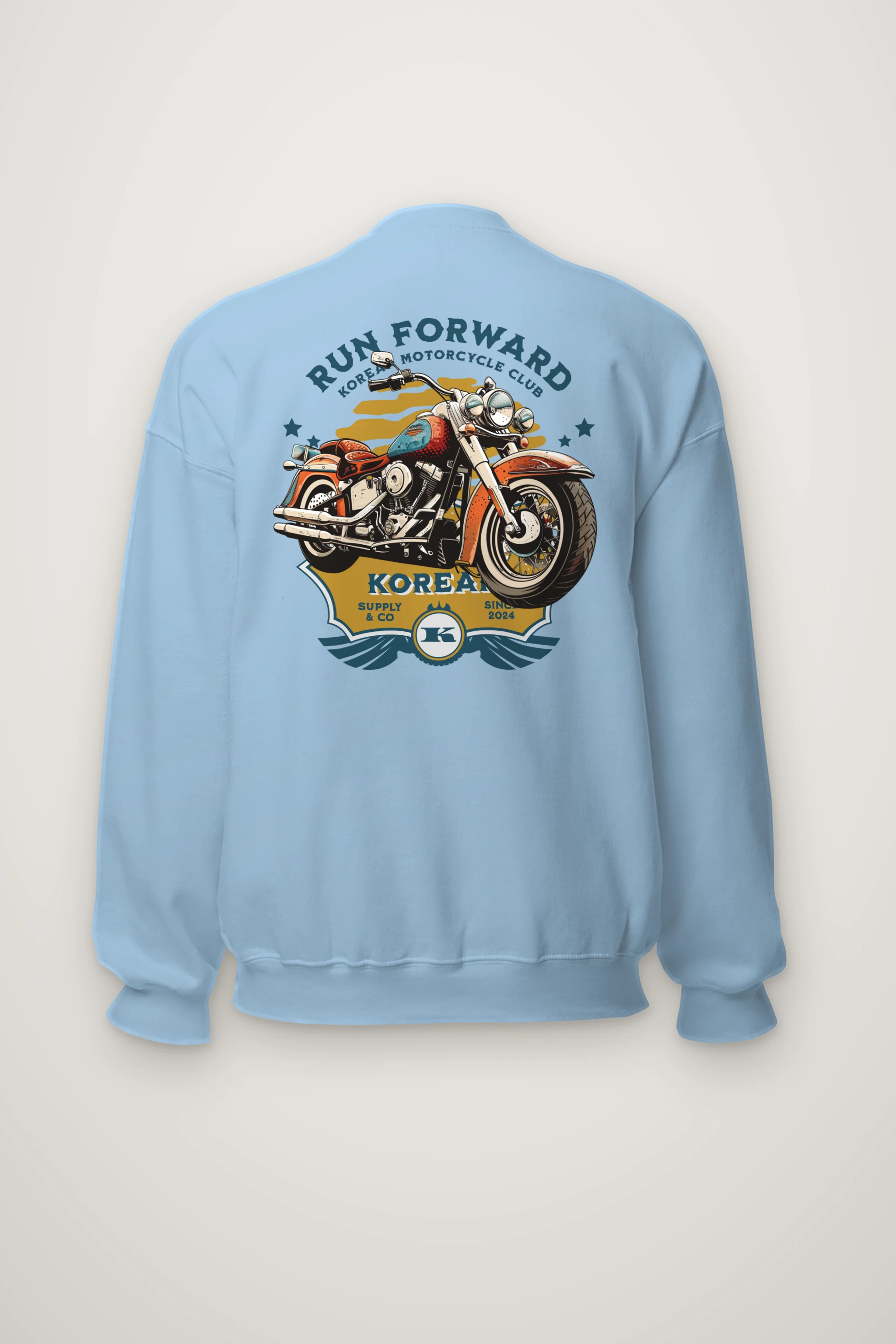 "Run Forward Motorcycle Club" Heavy Blend Unisex Crewneck Sweatshirt