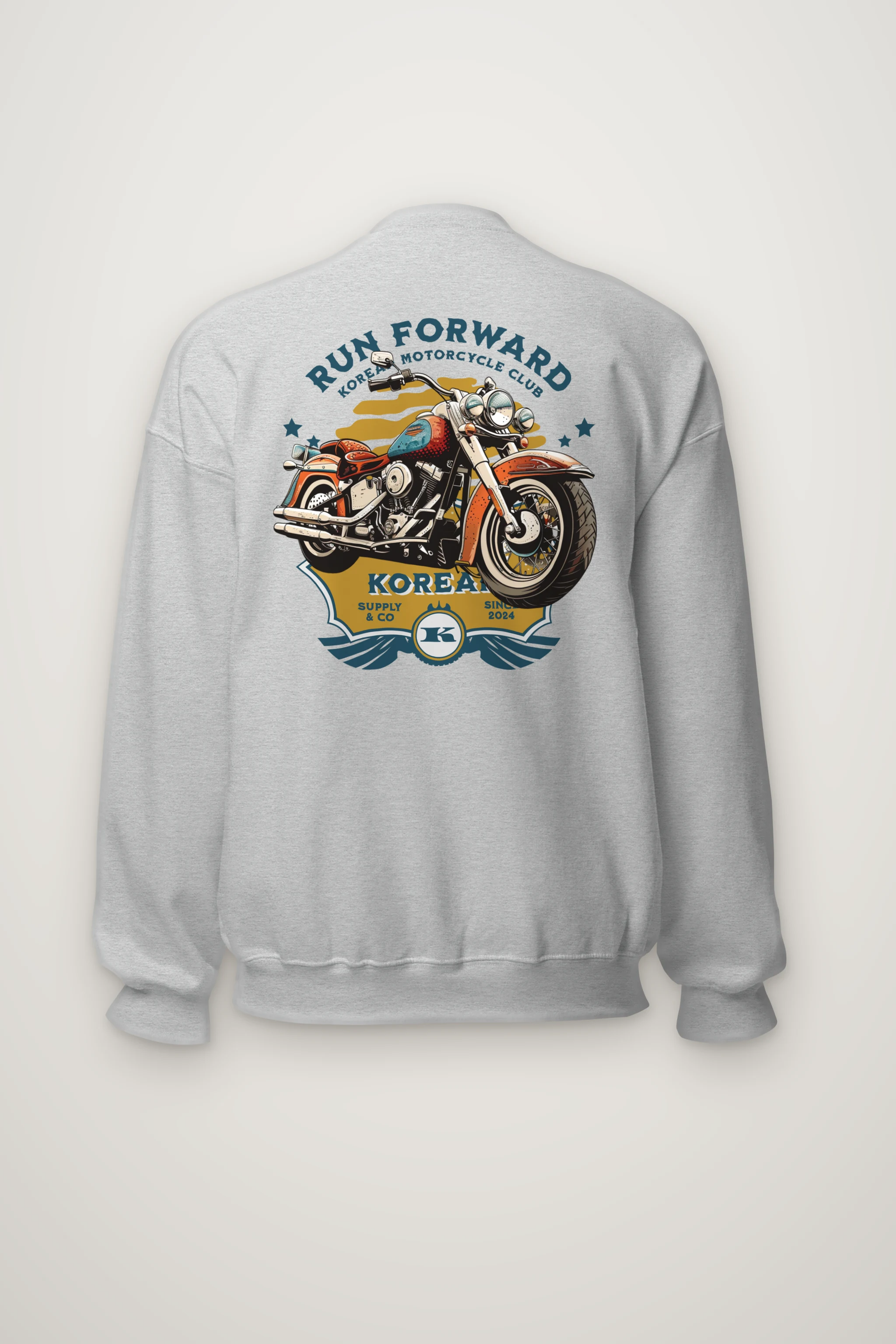"Run Forward Motorcycle Club" Heavy Blend Unisex Crewneck Sweatshirt