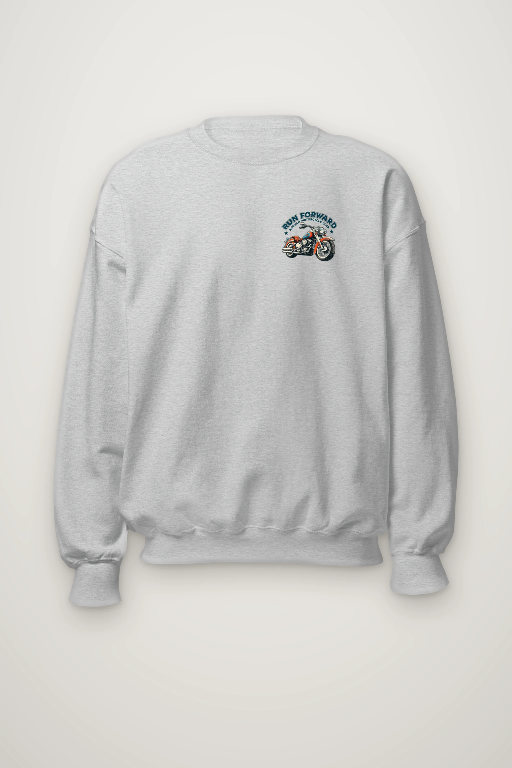 "Run Forward Motorcycle Club" Heavy Blend Unisex Crewneck Sweatshirt