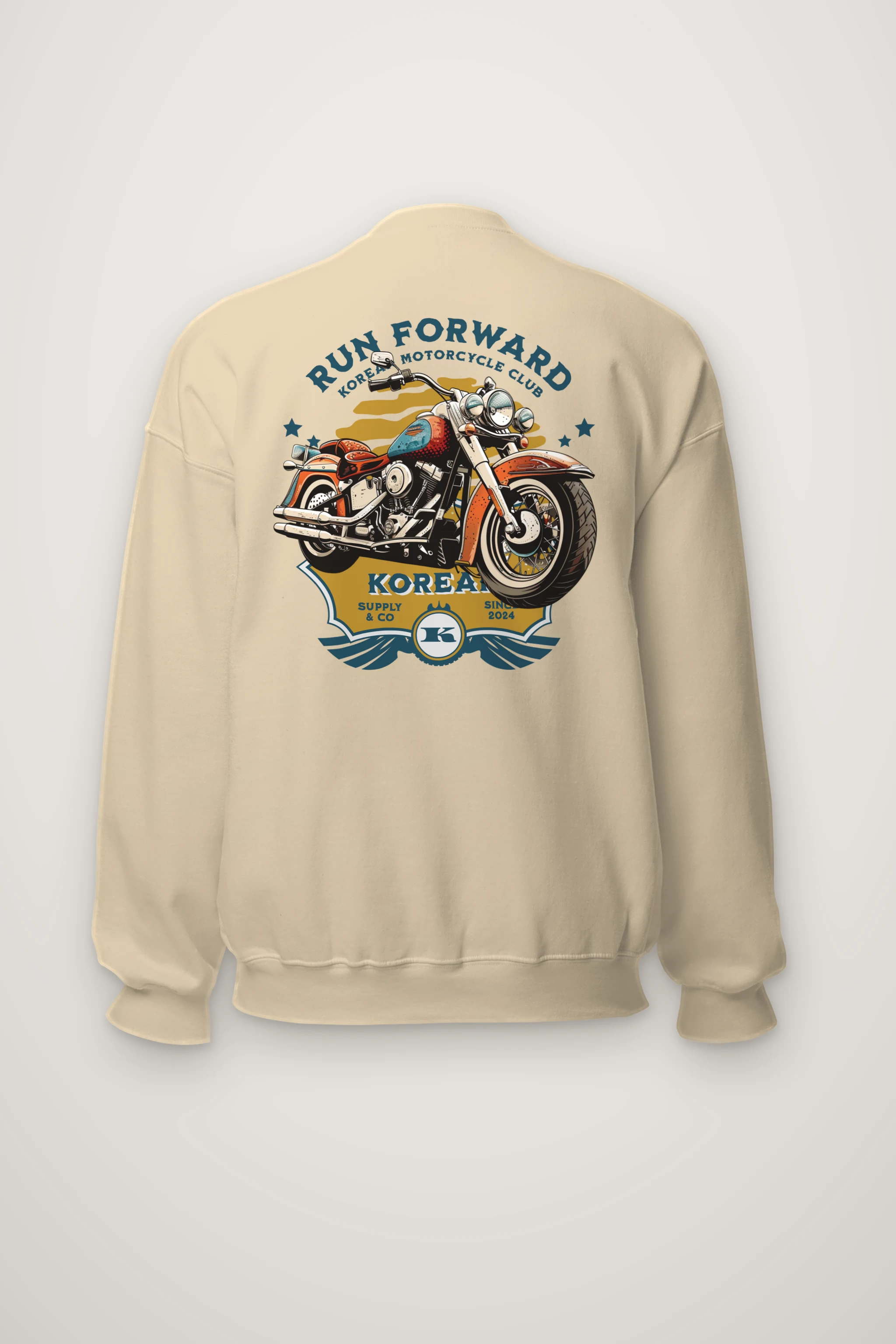 "Run Forward Motorcycle Club" Heavy Blend Unisex Crewneck Sweatshirt