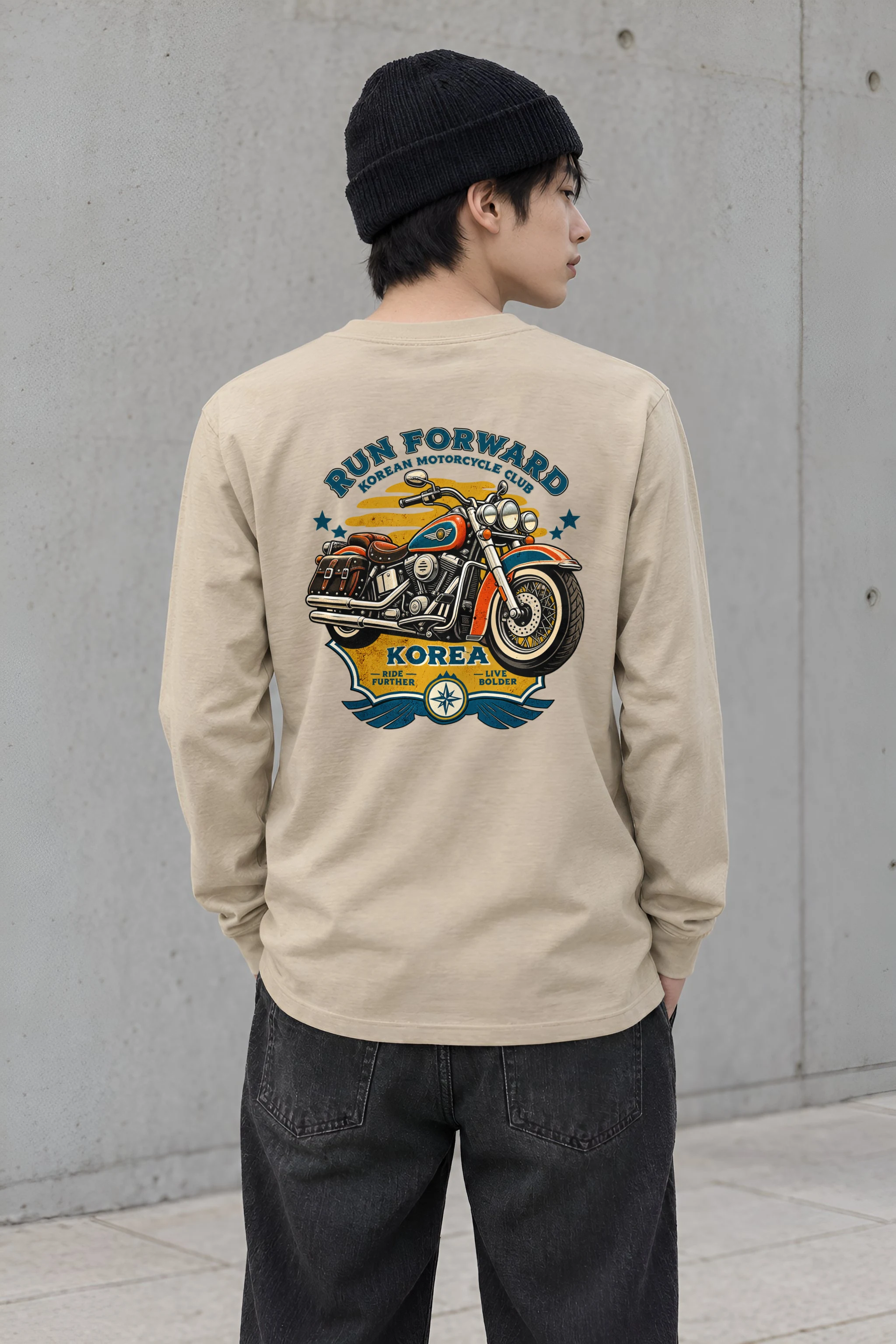 "Run Forward Motorcycle Club" Unisex Longsleeve T-shirt