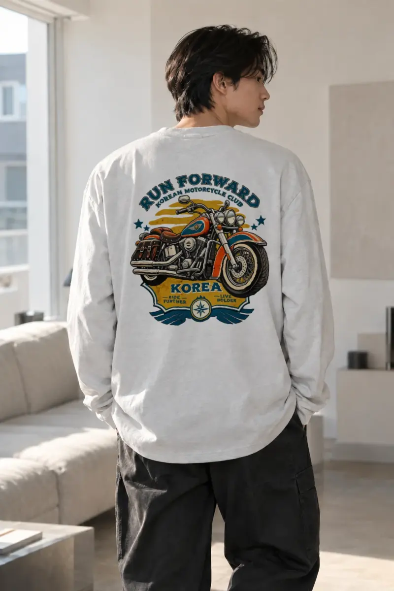 "Run Forward Motorcycle Club" Unisex Longsleeve T-shirt | Gildan 2400