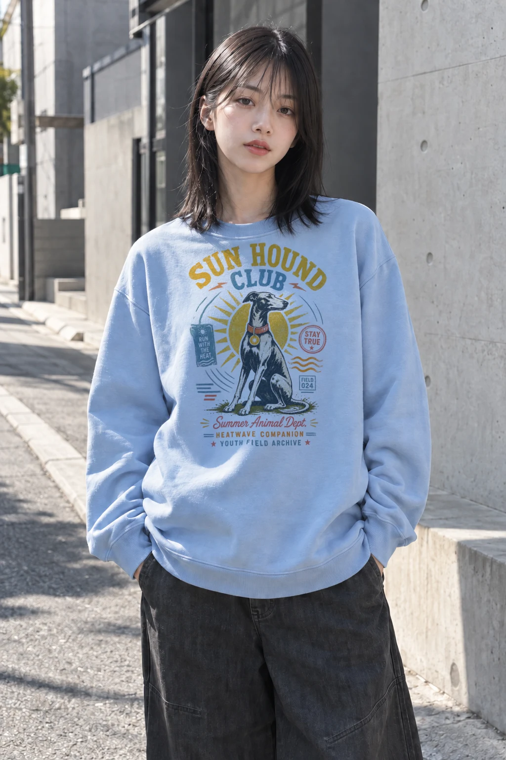 "Run Hound Club" Heavy Blend Unisex Crewneck Sweatshirt | Gildan 18000