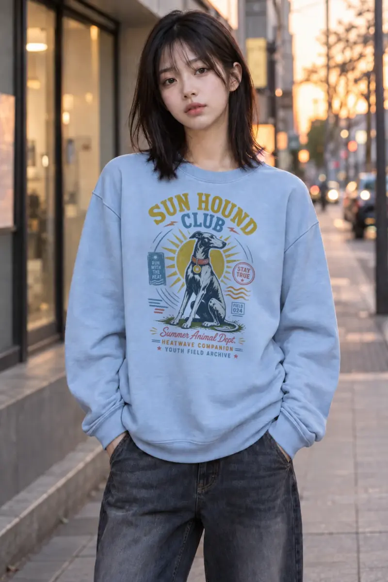 “Run Hound Club” Heavy Blend Unisex Crewneck Sweatshirt | Gildan 18000