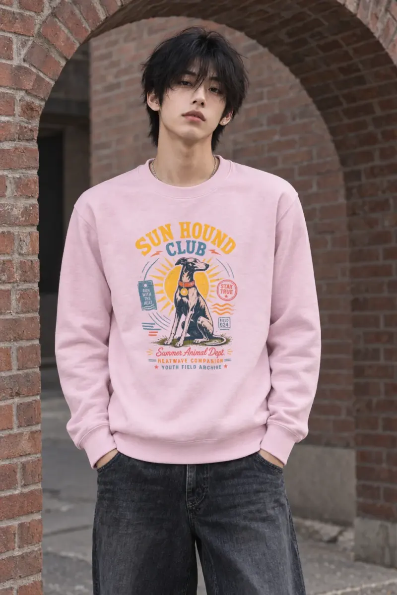"Run Hound Club" Heavy Blend Unisex Crewneck Sweatshirt