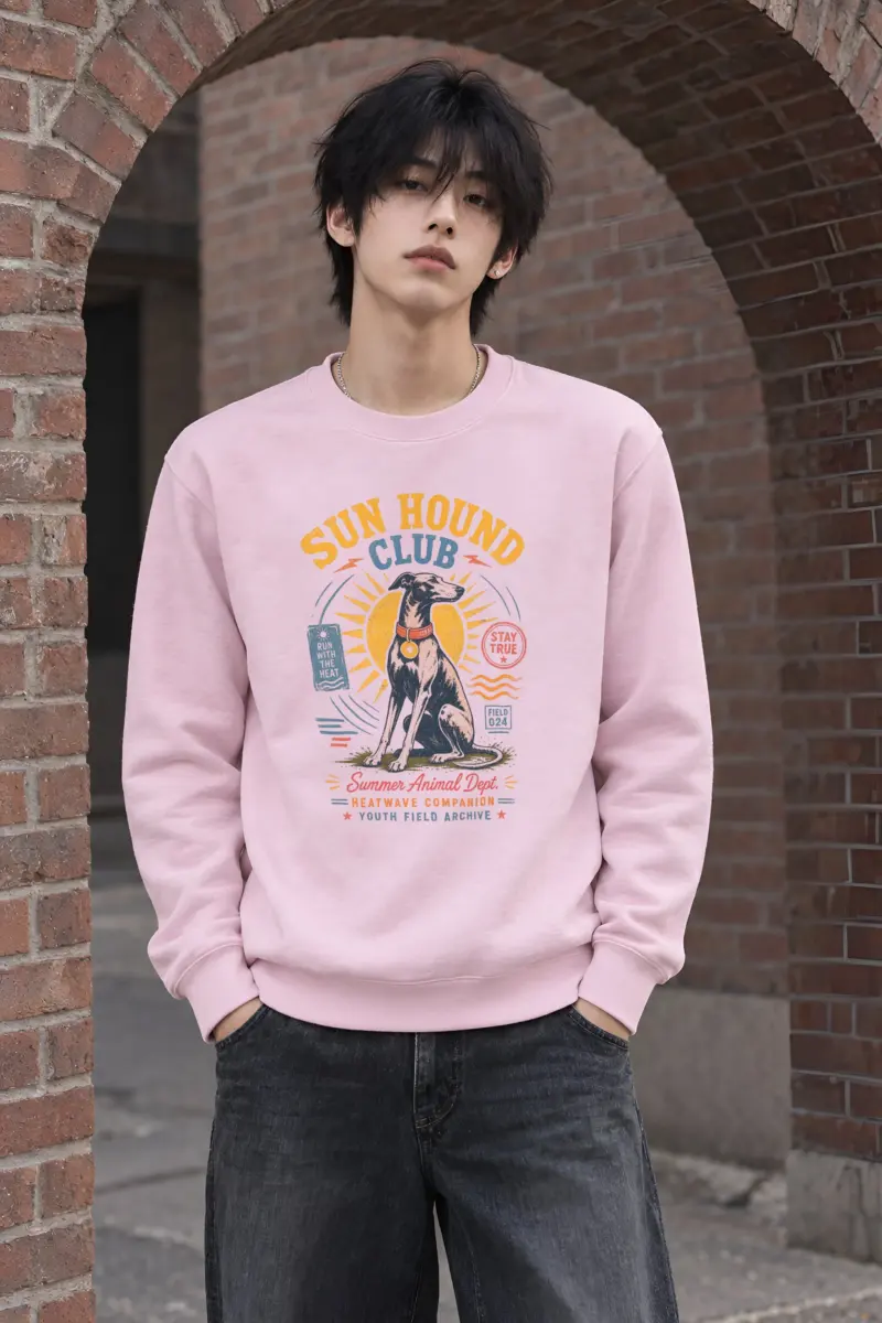 "Run Hound Club" Heavy Blend Unisex Crewneck Sweatshirt
