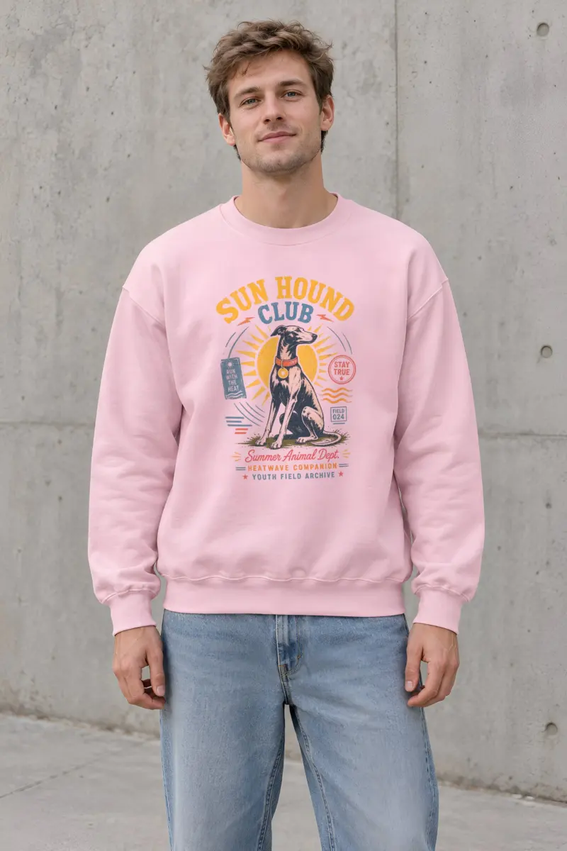 "Run Hound Club" Heavy Blend Unisex Crewneck Sweatshirt