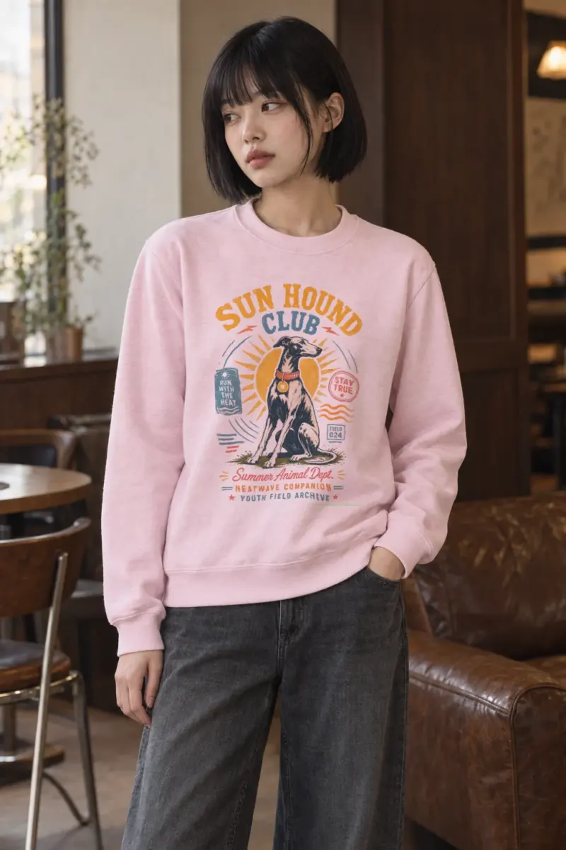 "Run Hound Club" Heavy Blend Unisex Crewneck Sweatshirt