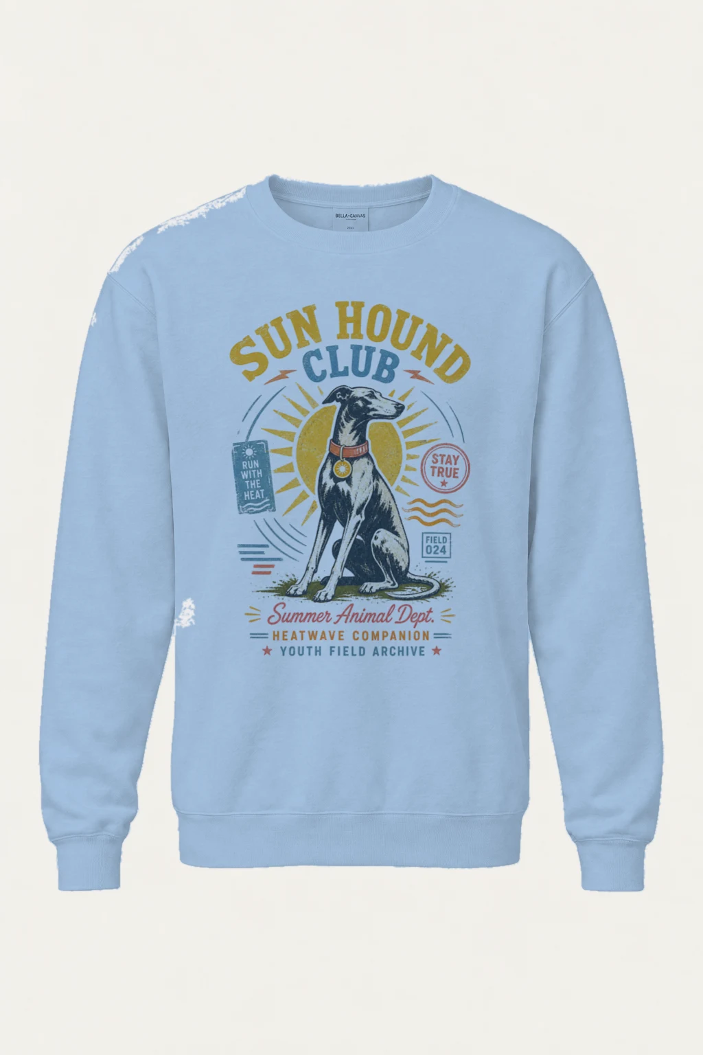 "Run Hound Club" Heavy Blend Unisex Crewneck Sweatshirt | Gildan 18000