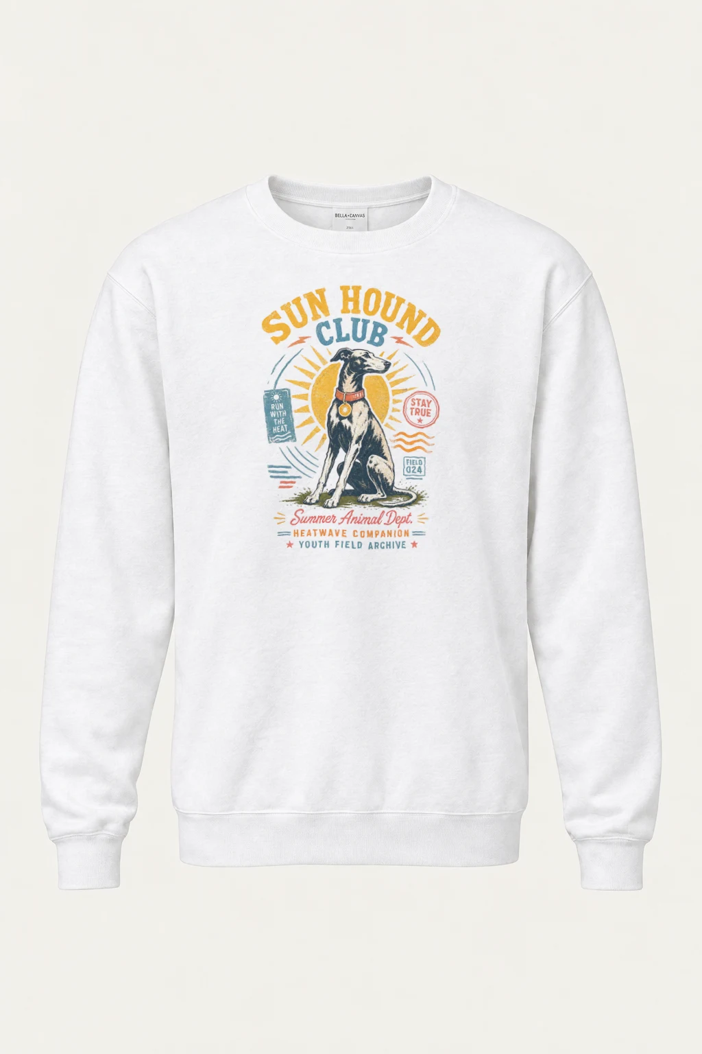 "Run Hound Club" Heavy Blend Unisex Crewneck Sweatshirt | Gildan 18000