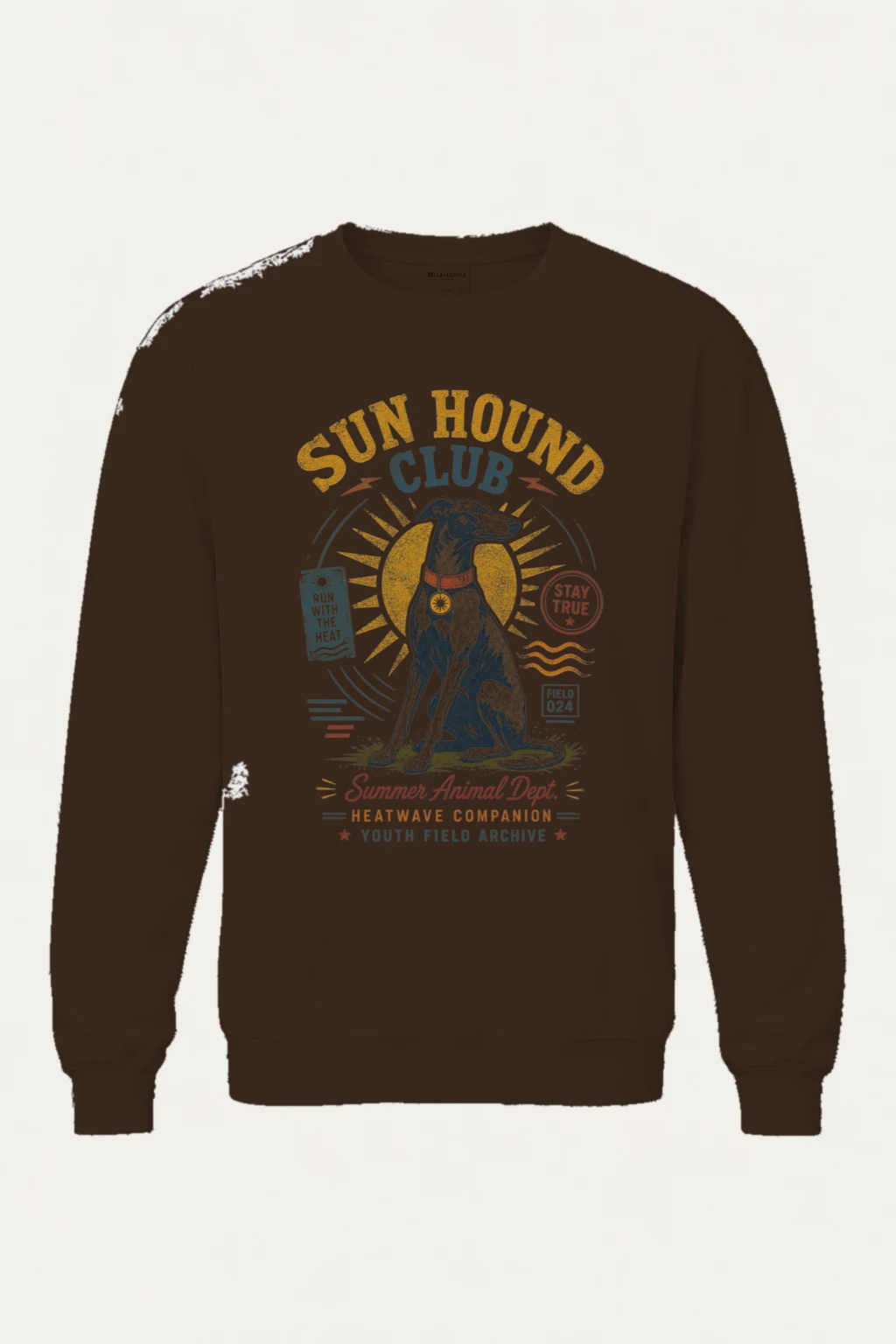 "Run Hound Club" Heavy Blend Unisex Crewneck Sweatshirt | Gildan 18000