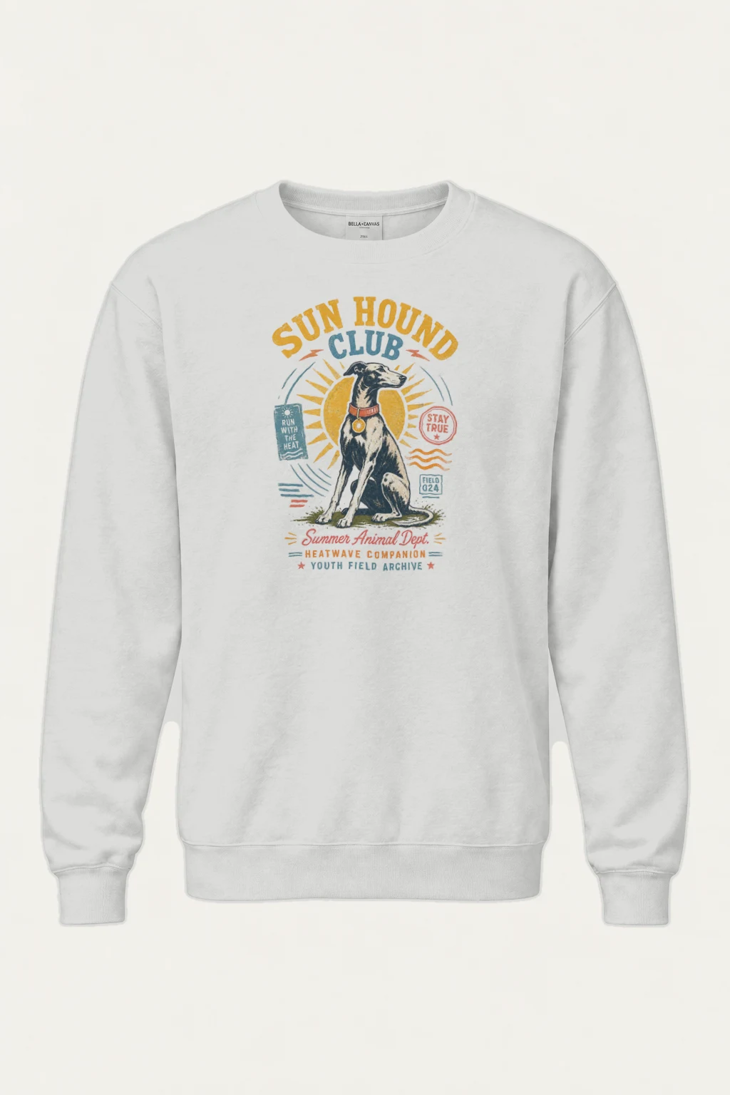 "Run Hound Club" Heavy Blend Unisex Crewneck Sweatshirt | Gildan 18000