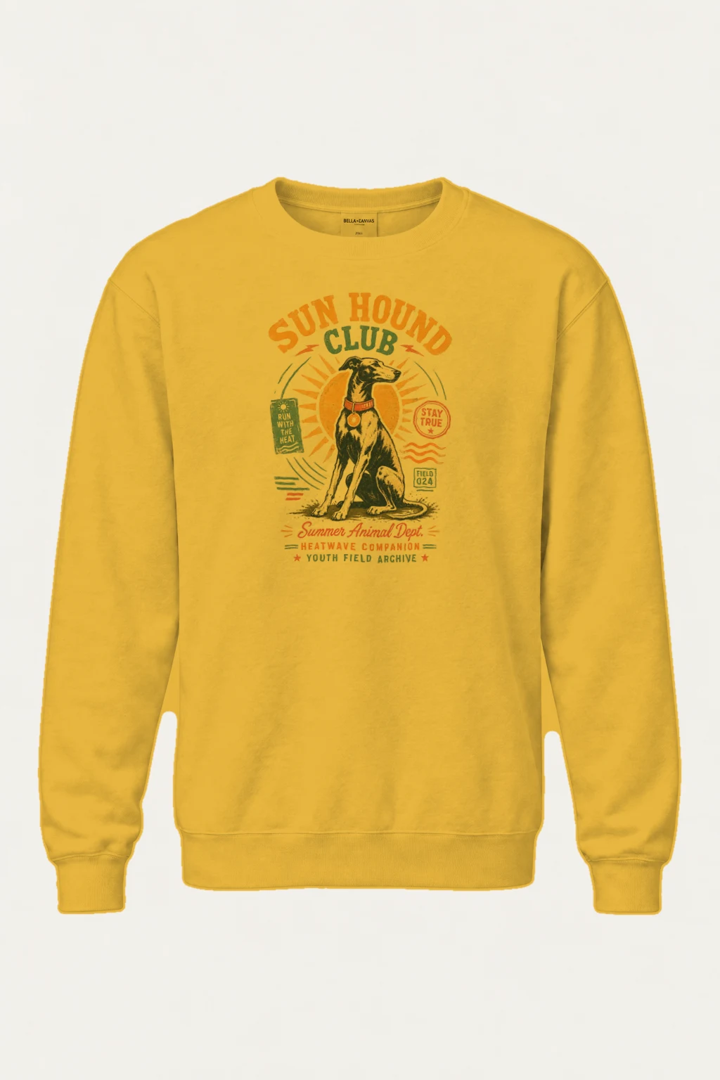 "Run Hound Club" Heavy Blend Unisex Crewneck Sweatshirt | Gildan 18000