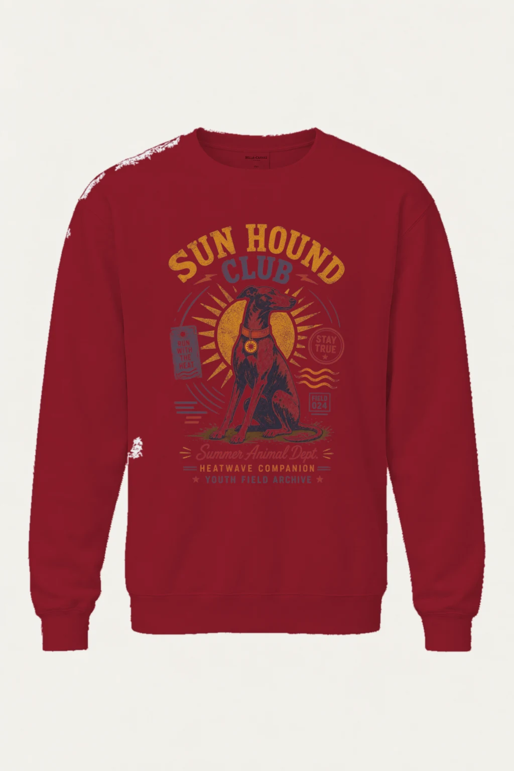 "Run Hound Club" Heavy Blend Unisex Crewneck Sweatshirt | Gildan 18000