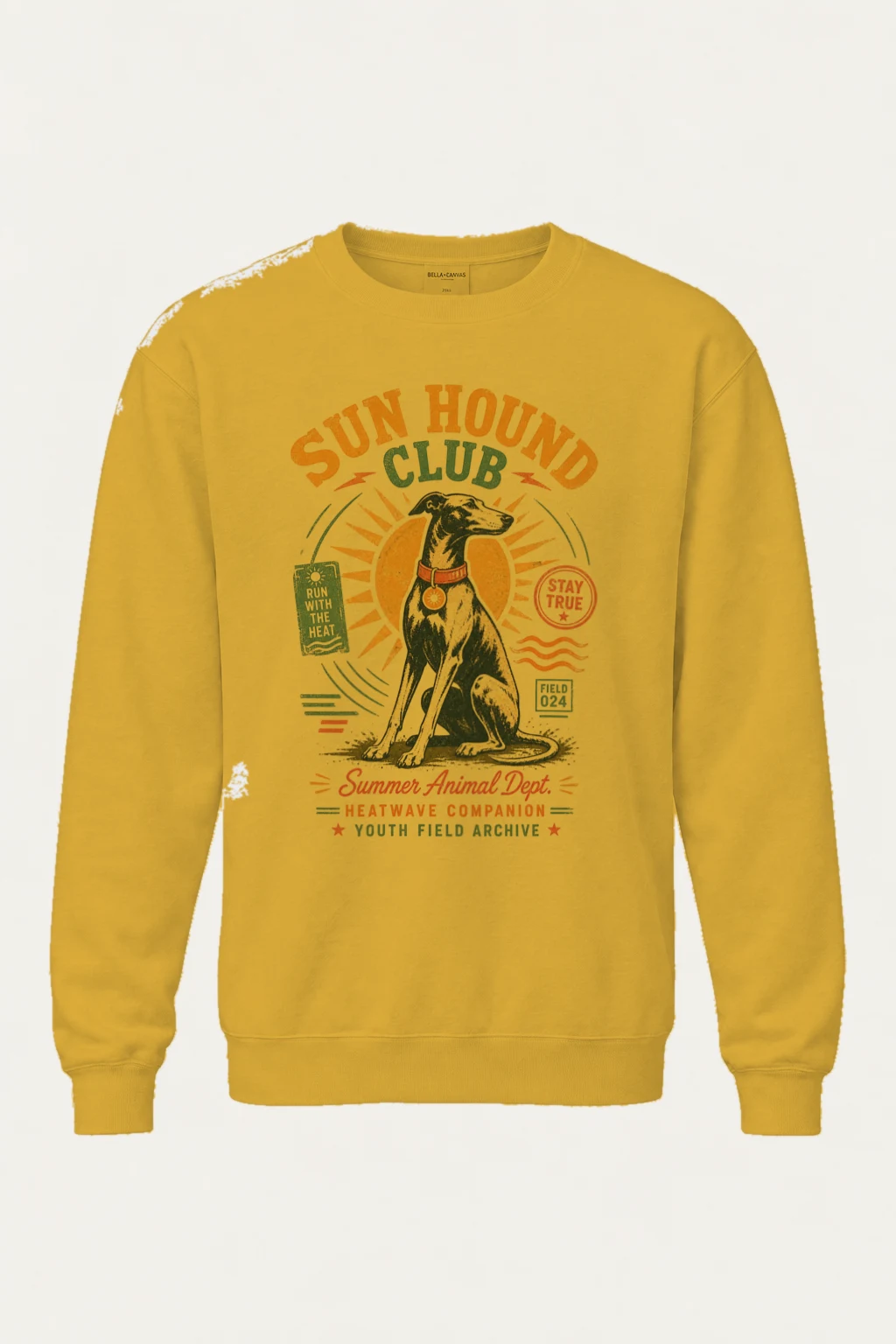 "Run Hound Club" Heavy Blend Unisex Crewneck Sweatshirt | Gildan 18000