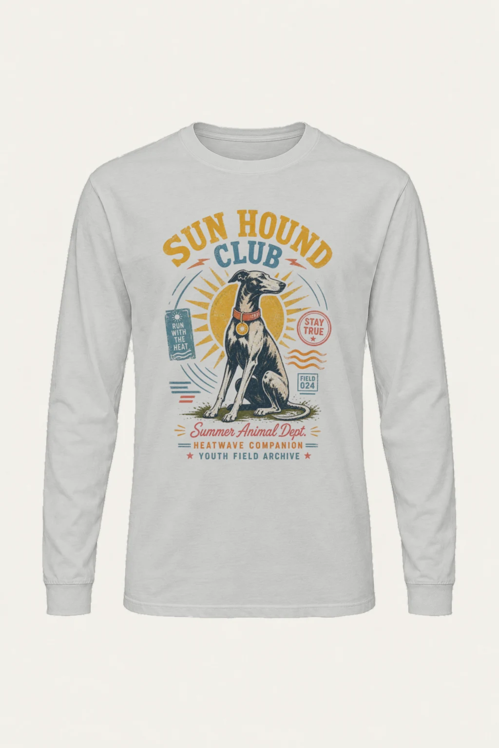 "Run Hound Club" Unisex Longsleeve T-shirt | Gildan 2400