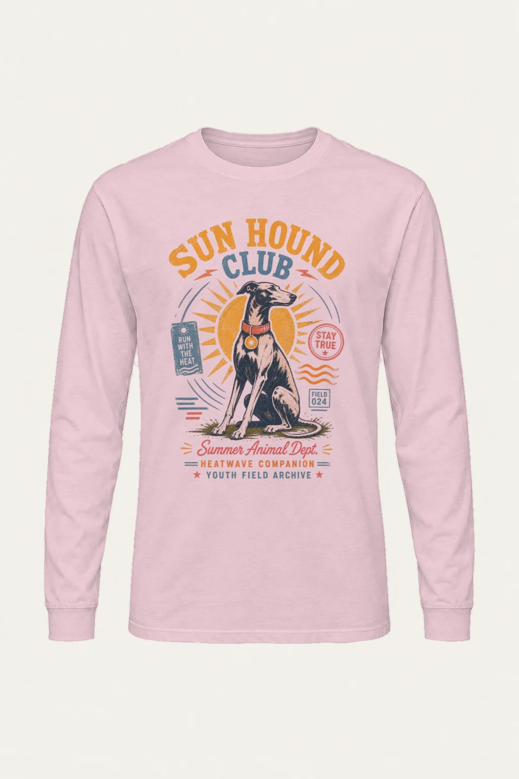 "Run Hound Club" Unisex Longsleeve T-shirt | Gildan 2400