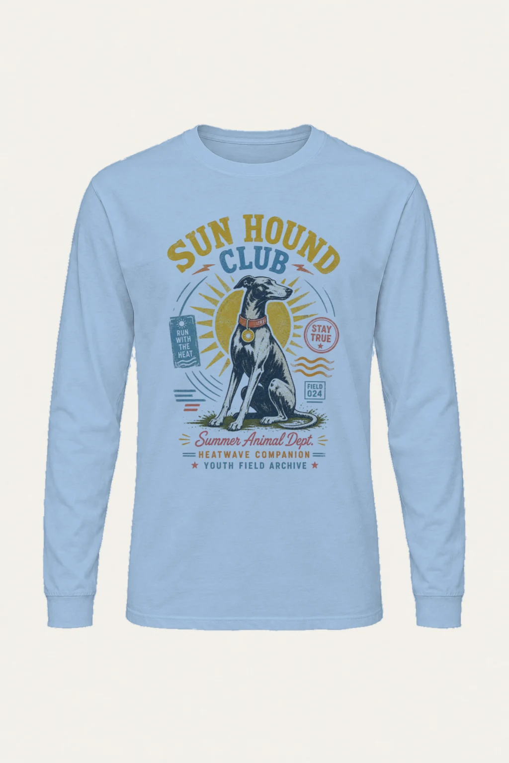 "Run Hound Club" Unisex Longsleeve T-shirt | Gildan 2400
