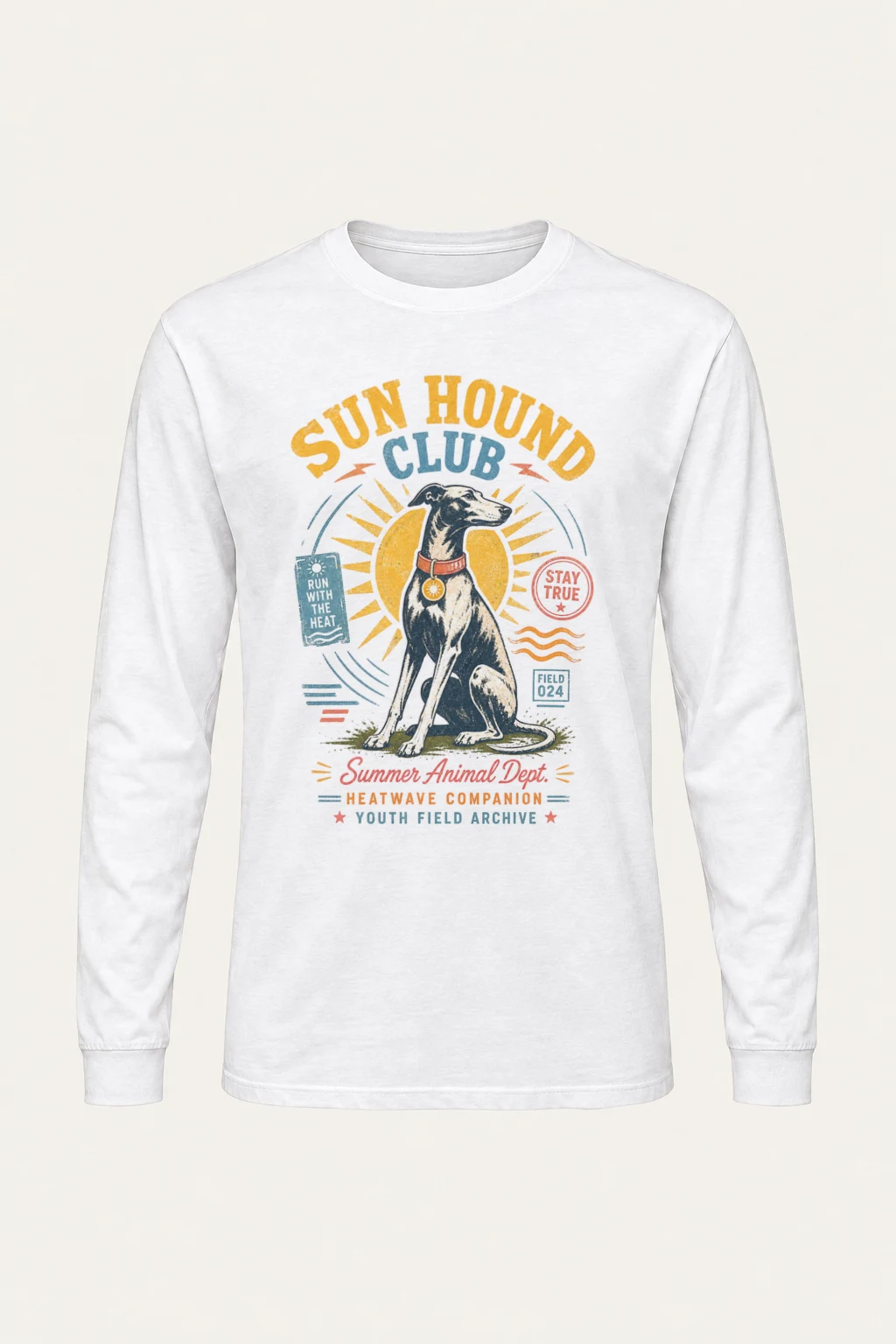 "Run Hound Club" Unisex Longsleeve T-shirt | Gildan 2400