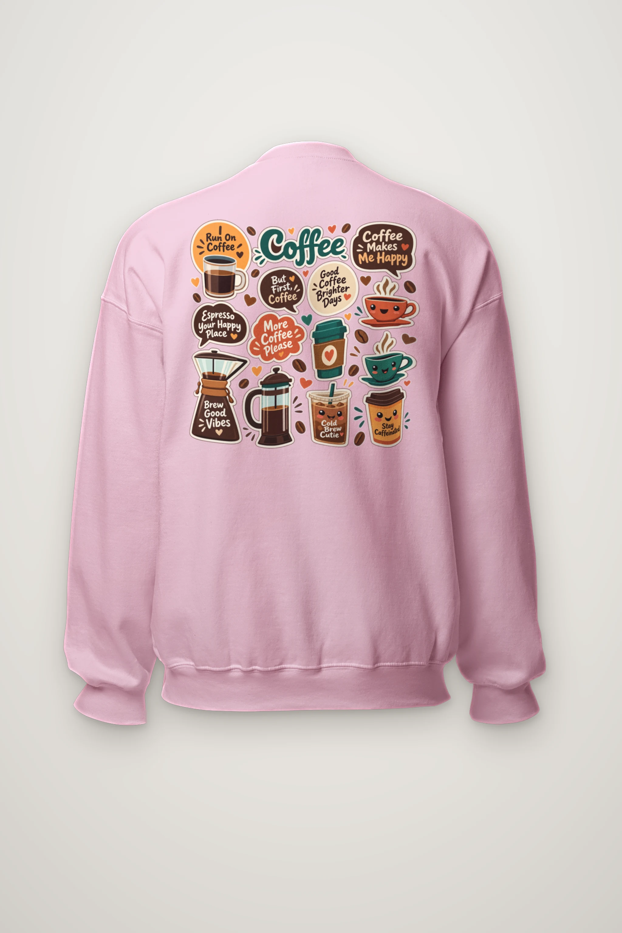 "Run On Coffee" Heavy Blend Unisex Crewneck Sweatshirt