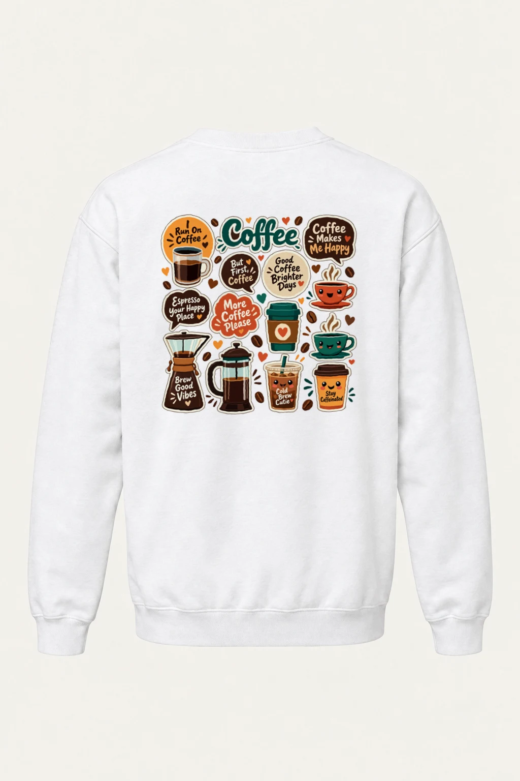 "Run On Coffee" Heavy Blend Unisex Crewneck Sweatshirt | Gildan 18000