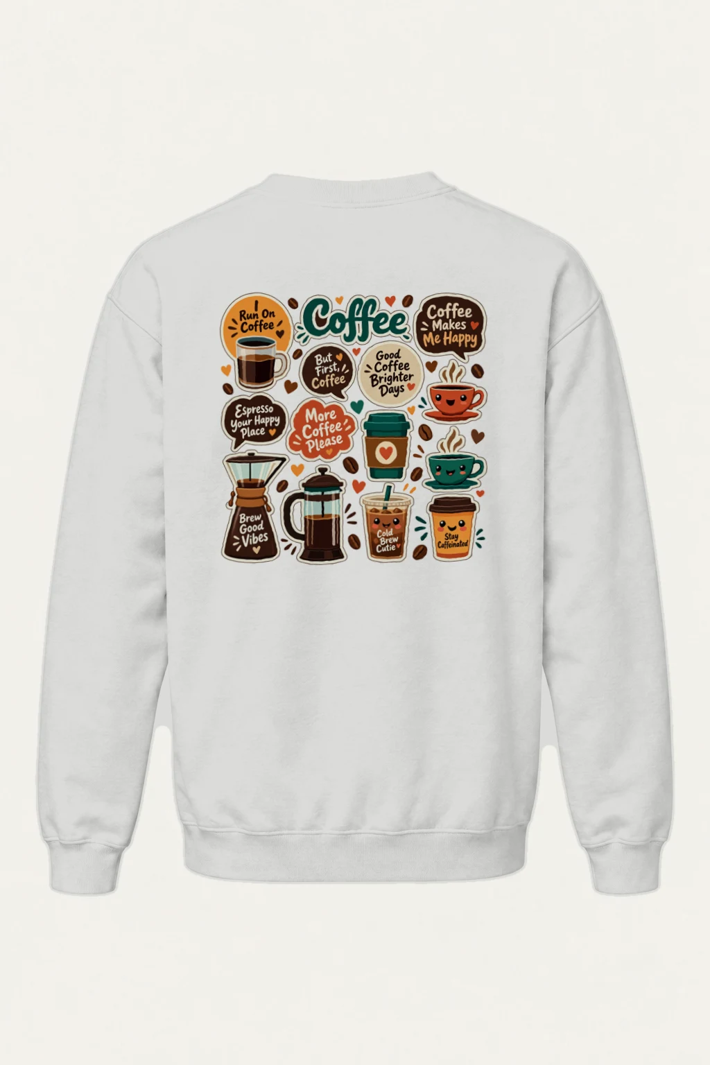 "Run On Coffee" Heavy Blend Unisex Crewneck Sweatshirt | Gildan 18000