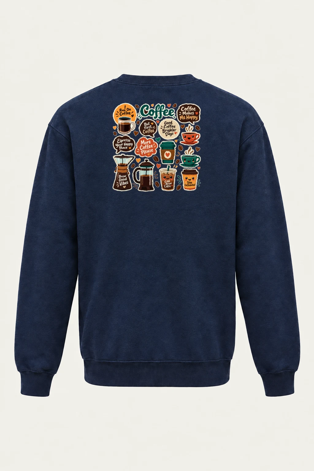 "Run On Coffee" Heavy Blend Unisex Crewneck Sweatshirt | Gildan 18000
