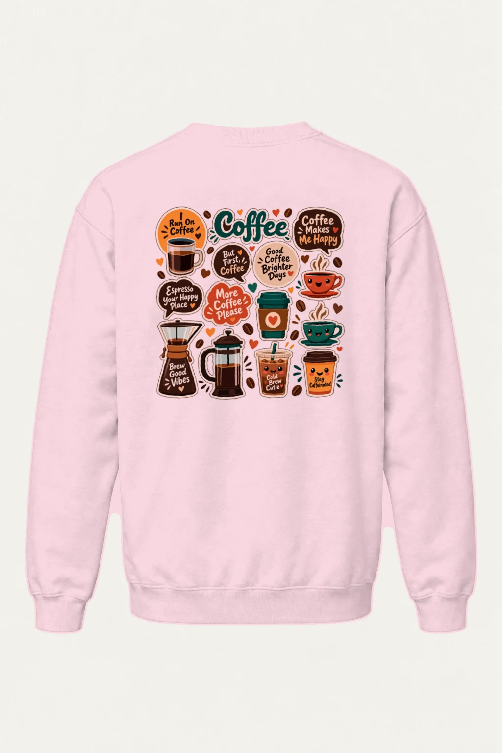 "Run On Coffee" Heavy Blend Unisex Crewneck Sweatshirt | Gildan 18000