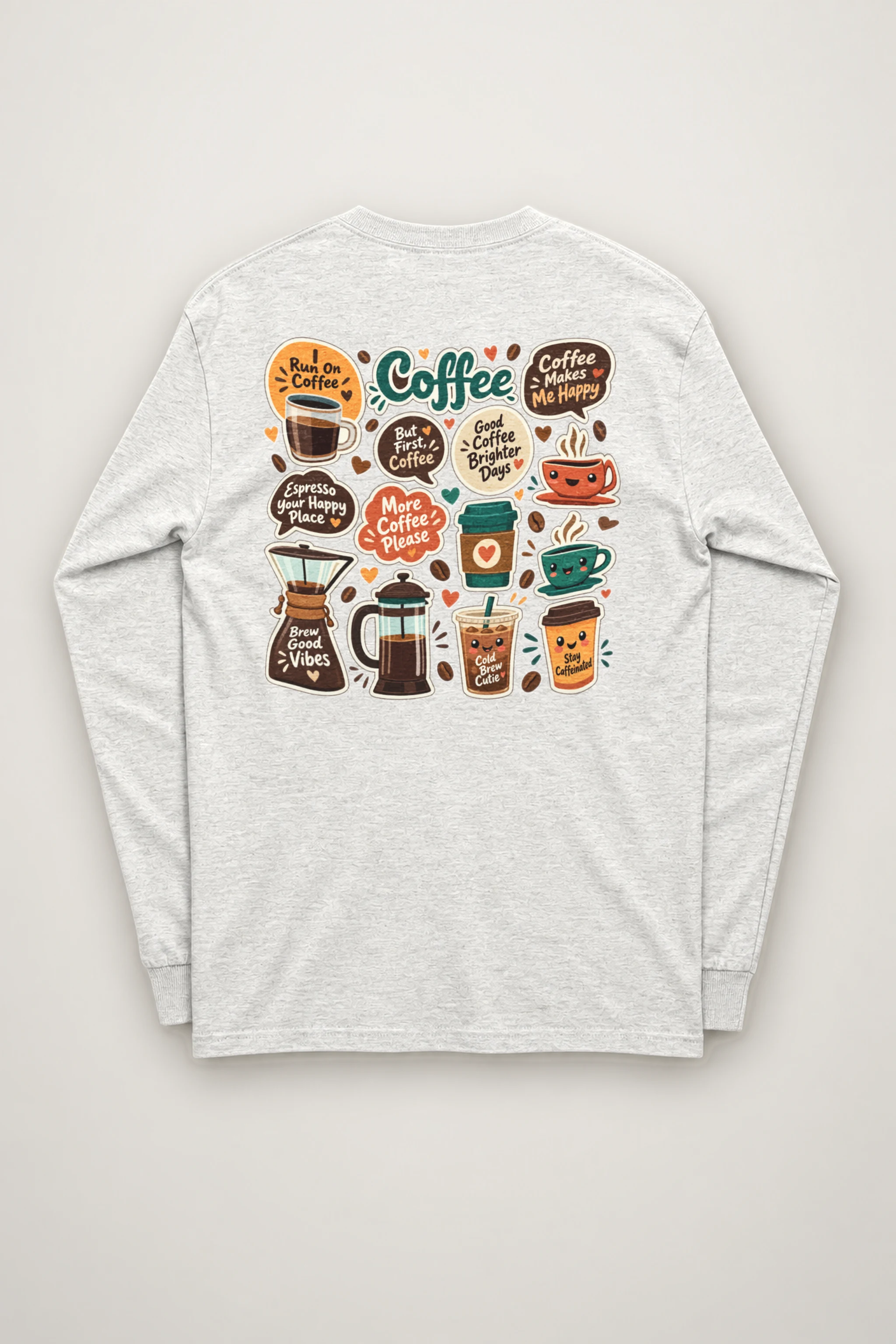 "Run On Coffee" Unisex Longsleeve T-shirt