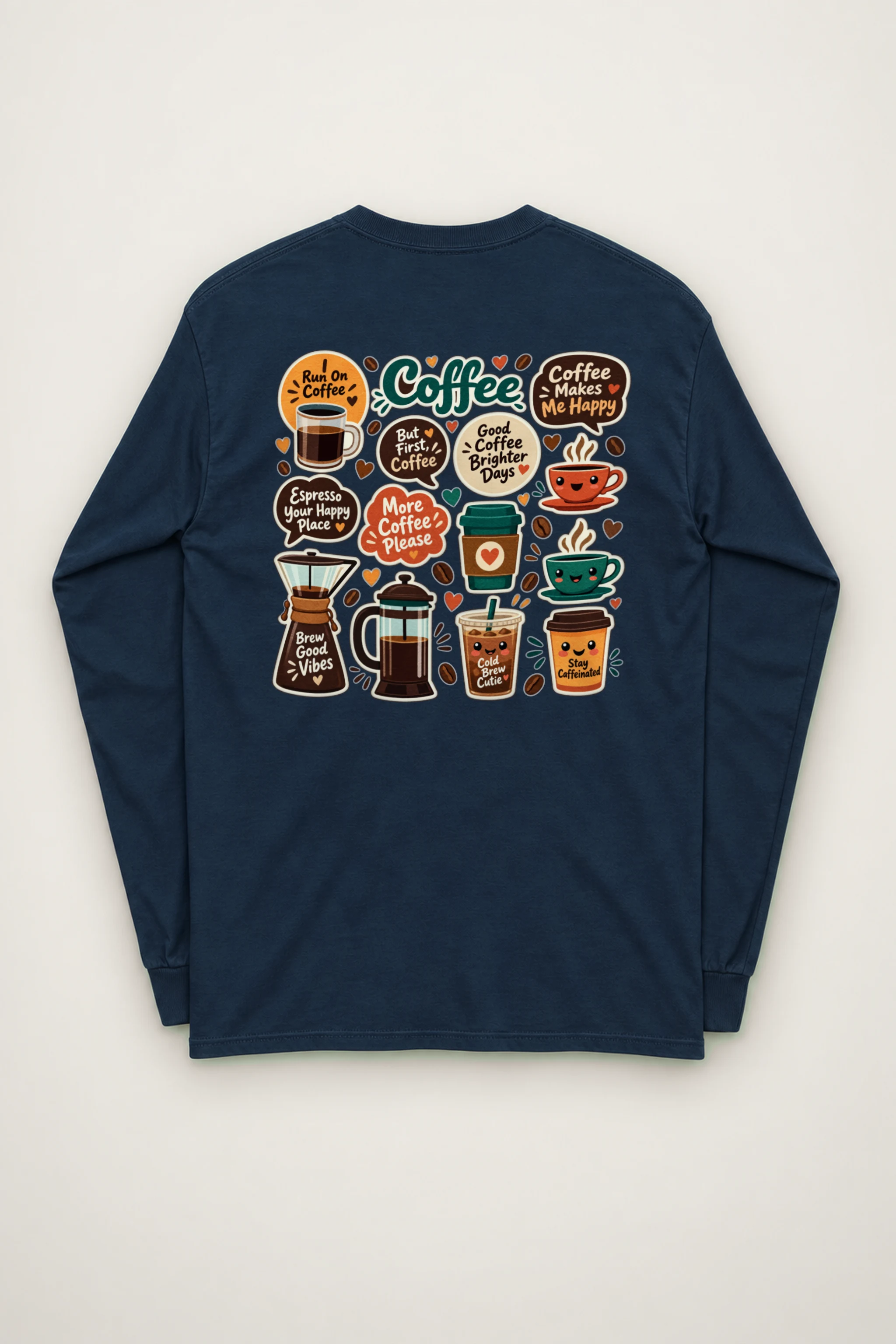 "Run On Coffee" Unisex Longsleeve T-shirt