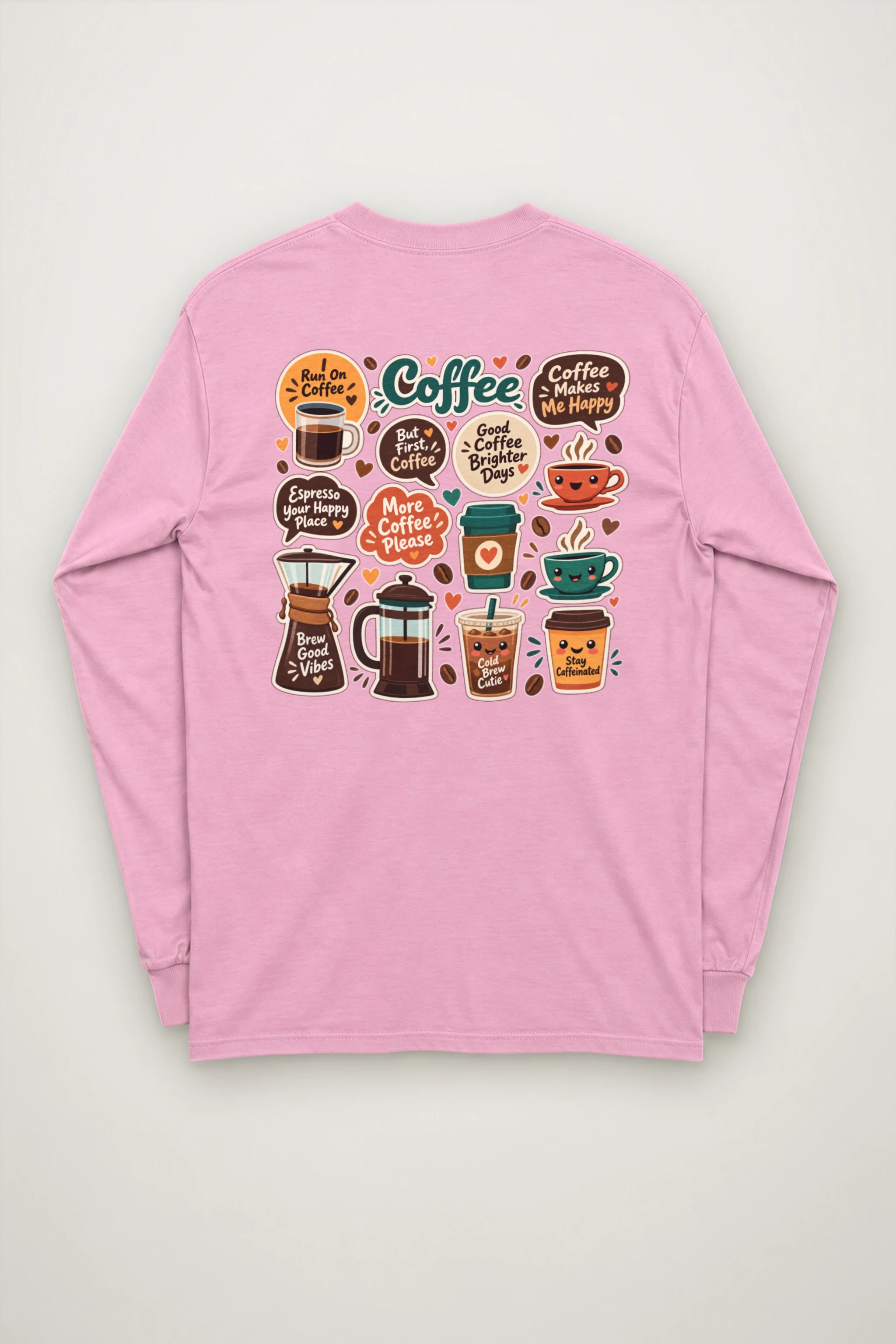 "Run On Coffee" Unisex Longsleeve T-shirt
